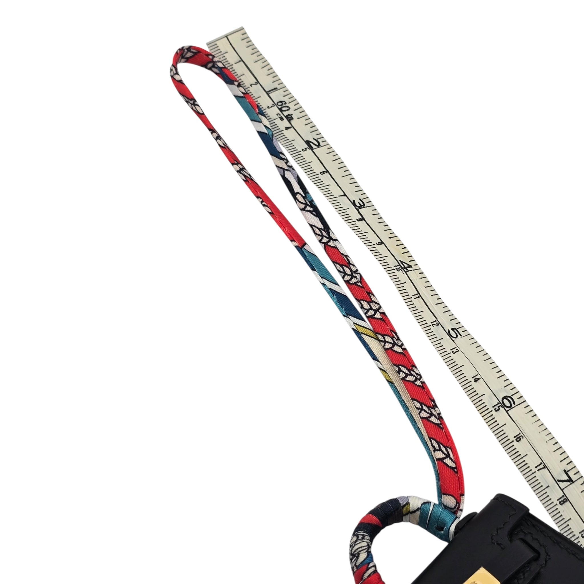 Hermes Tadelakt Mini Kelly Twilly Bag Charm Black HERMES