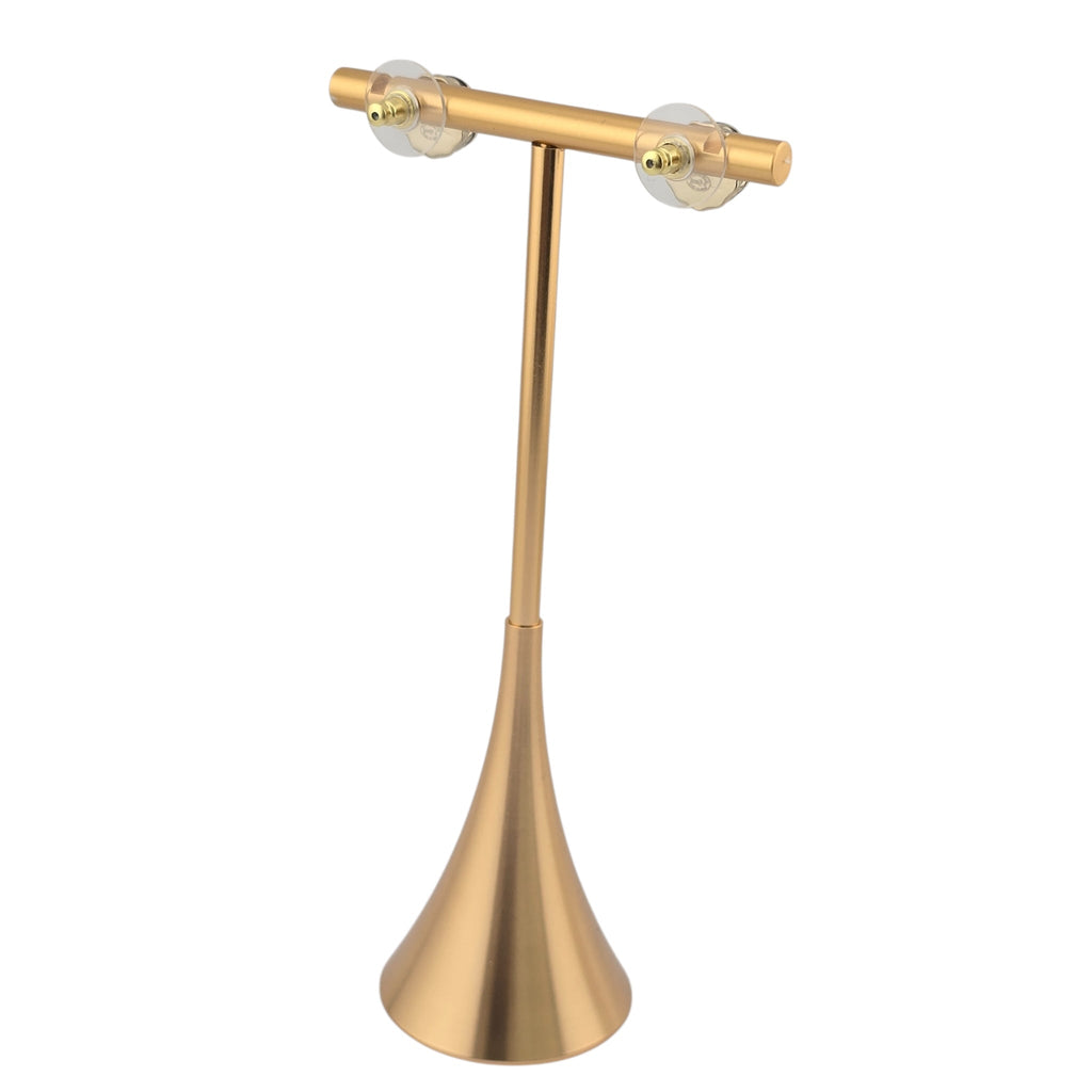 Chanel CC Stud Gold Black Round Earrings B25 CHANEL