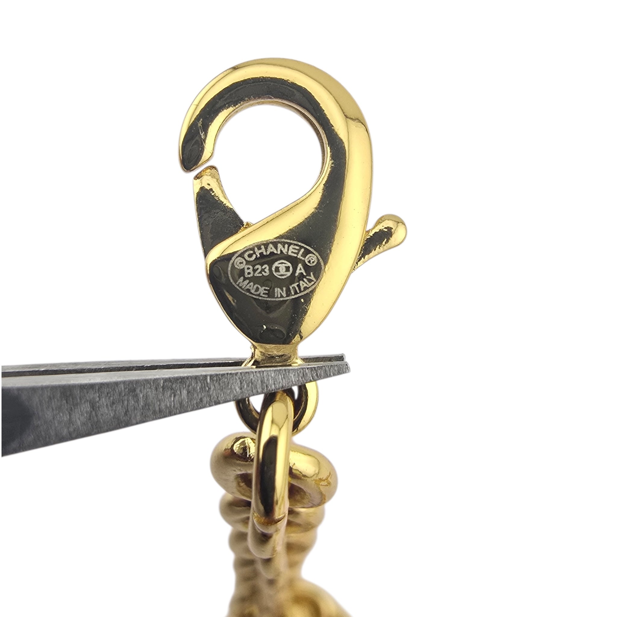 Chanel CC Gold Large Pendant Necklace 2023 CHANEL