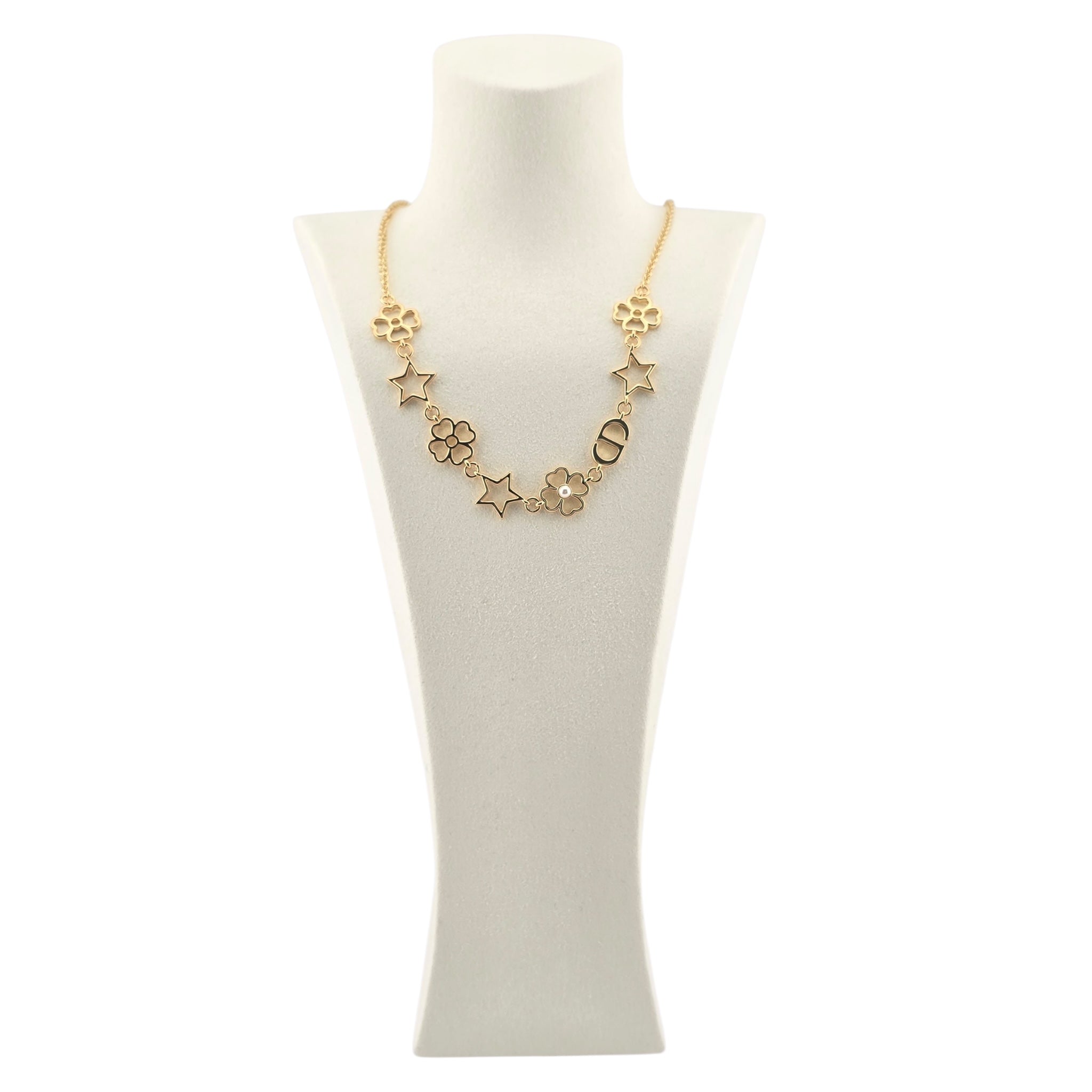 Christian Dior CD Lucky Lace Necklace DIOR