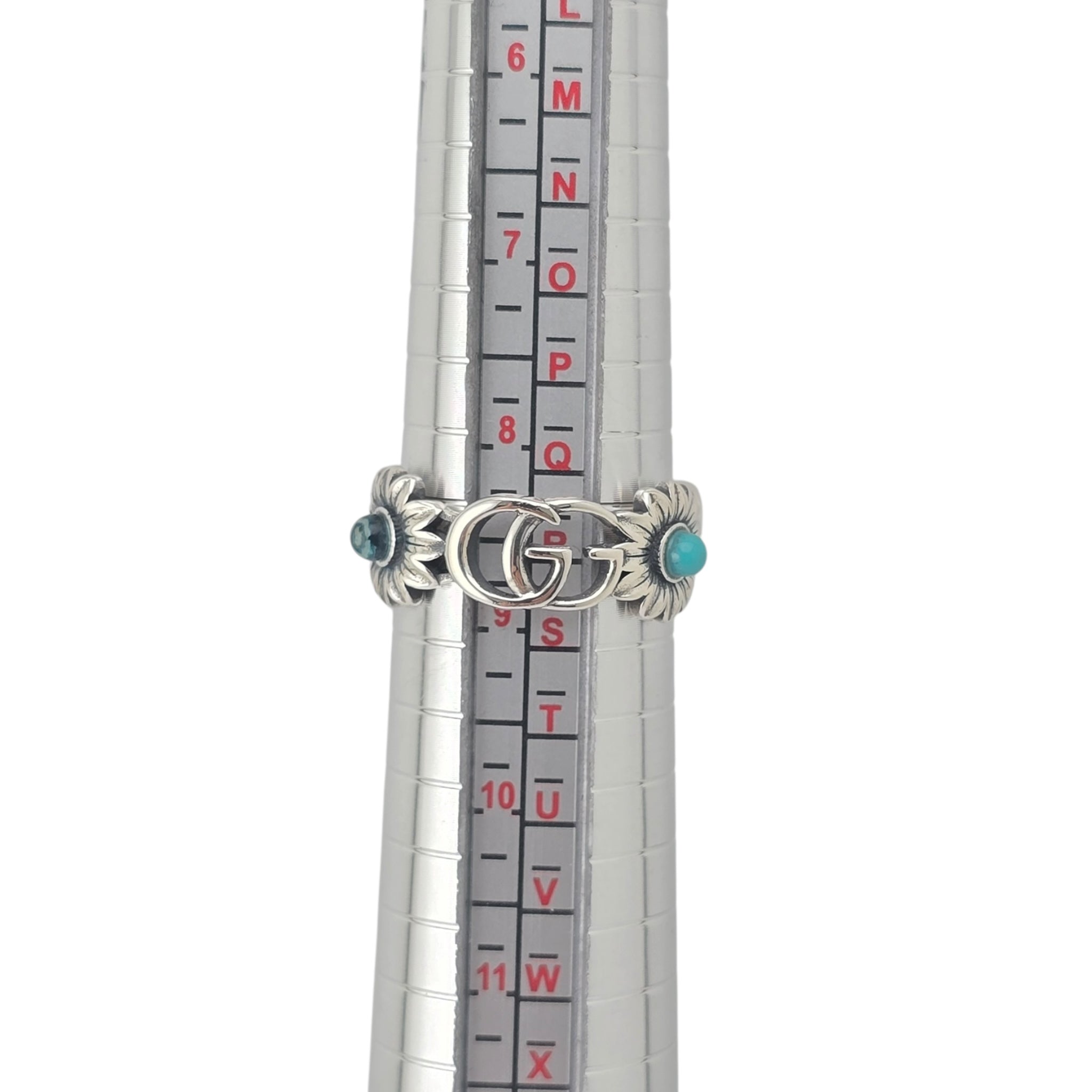 GUCCI GG Marmont Mother of Pearl Silver Ring GUCCI