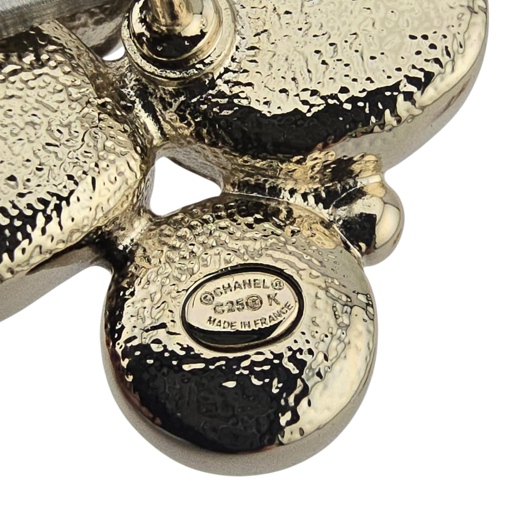 Chanel CC Enamel Pearl Earrings 2025 CHANEL