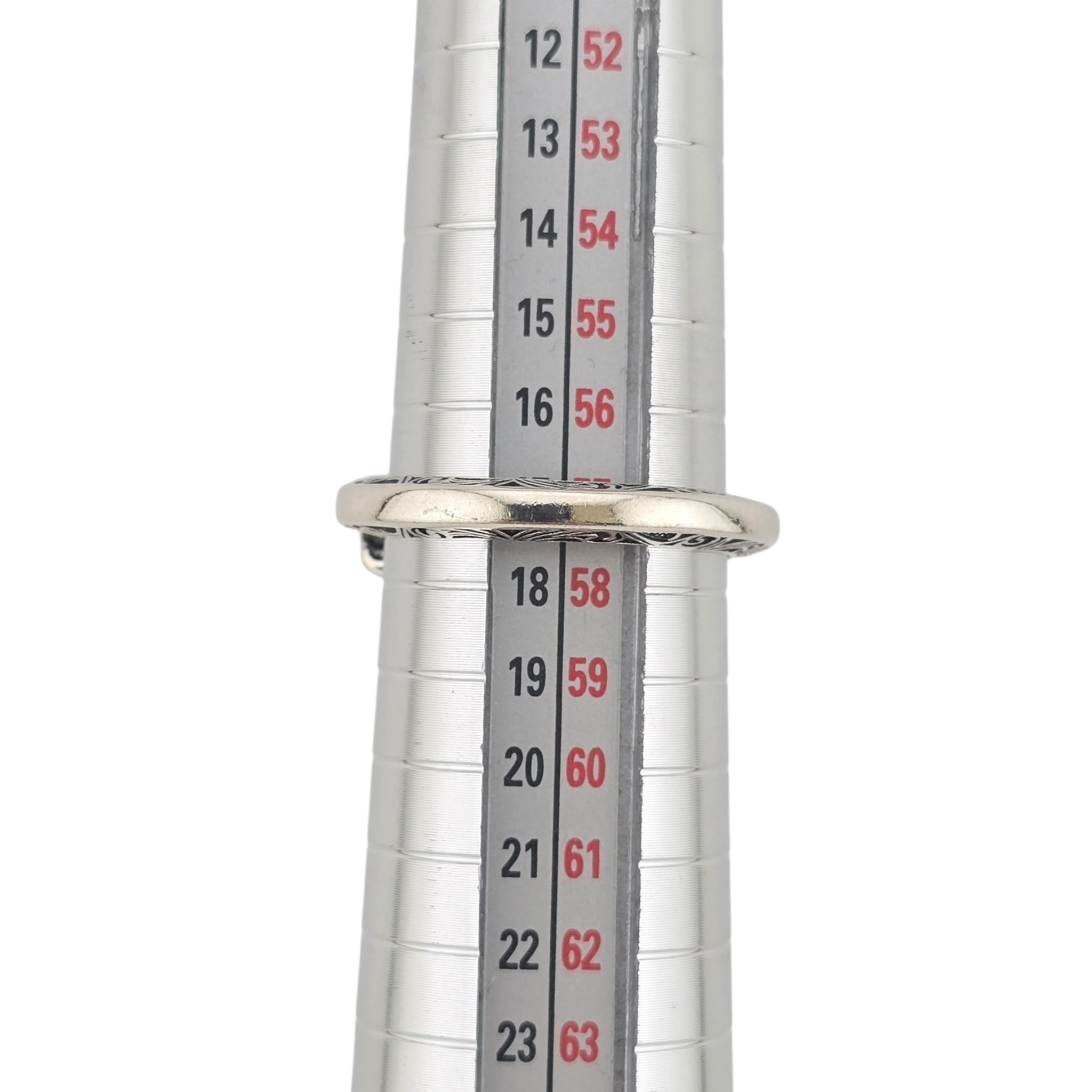 GUCCI GG Marmont Key Motif Silver Ring GUCCI