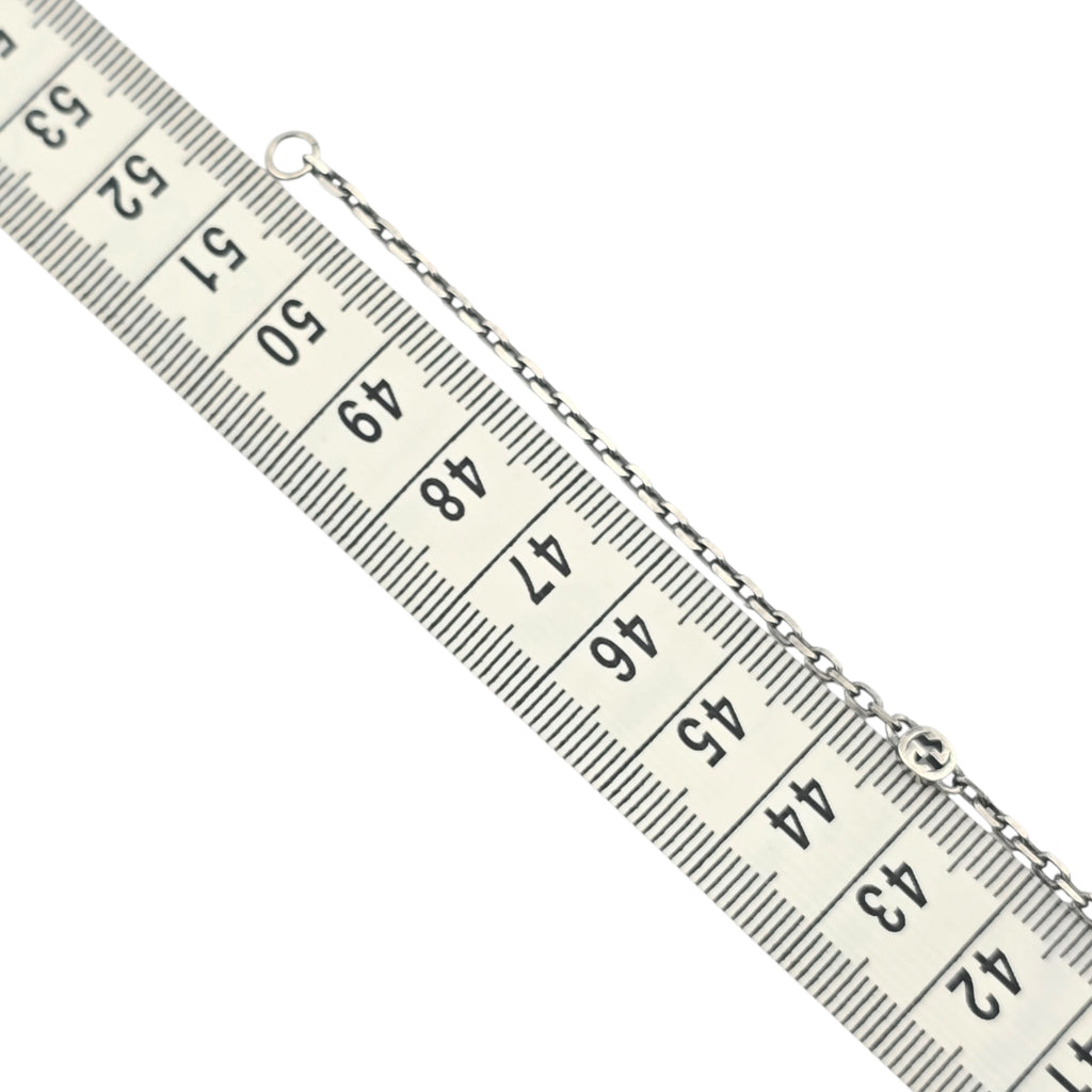 GUCCI Heart Interlocking G Silver Necklace GUCCI