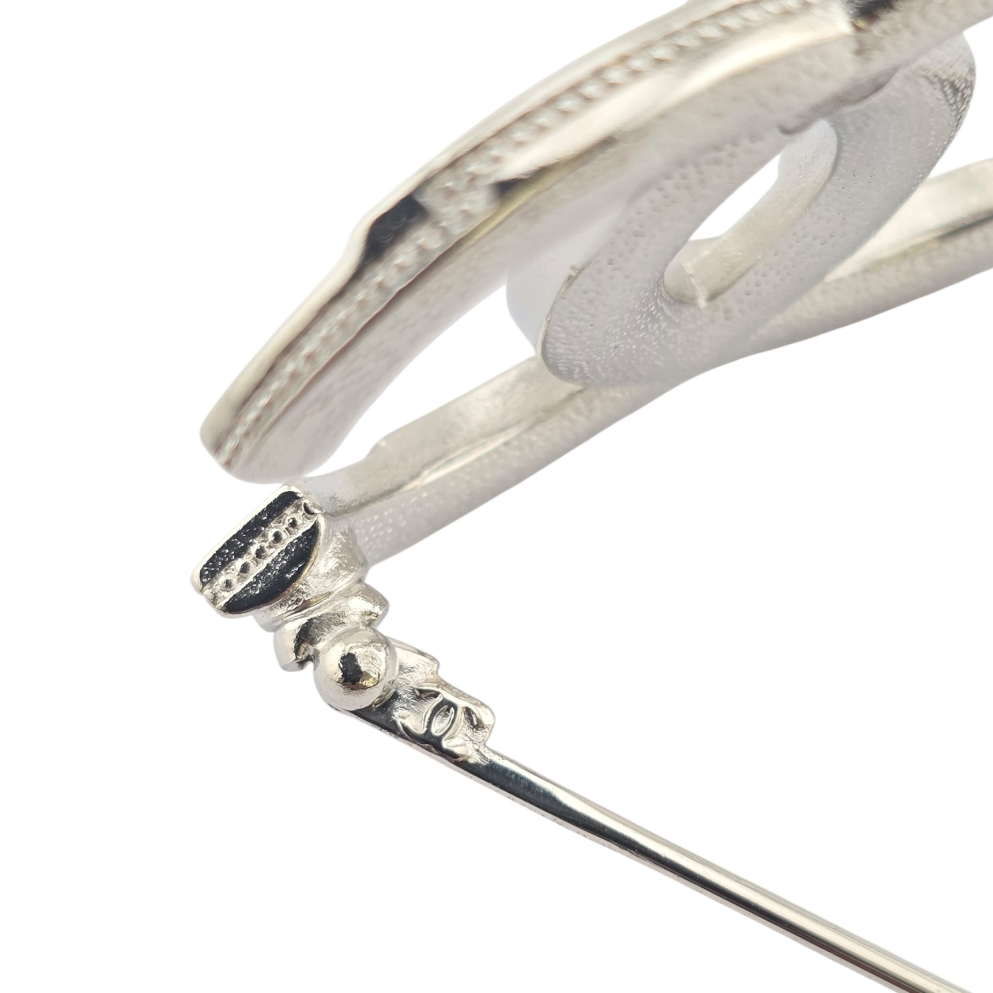 Chanel CC Silver Crystals Brooch 2020 CHANEL