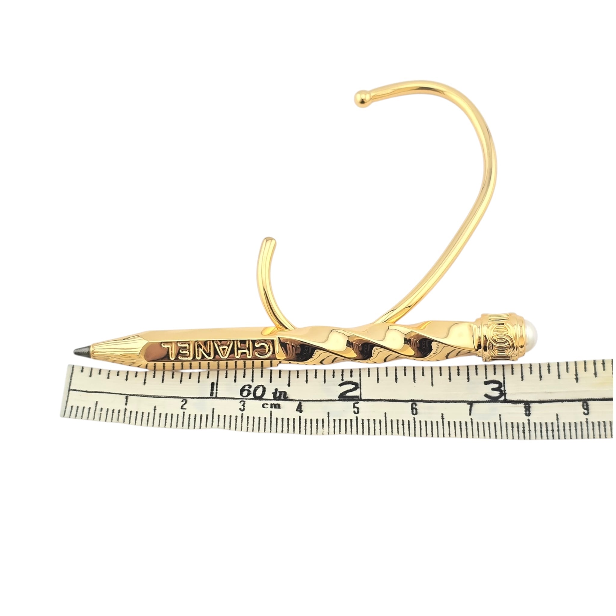 Chanel CC Ear Jewel Cuff Gold Pencil 2025 CHANEL