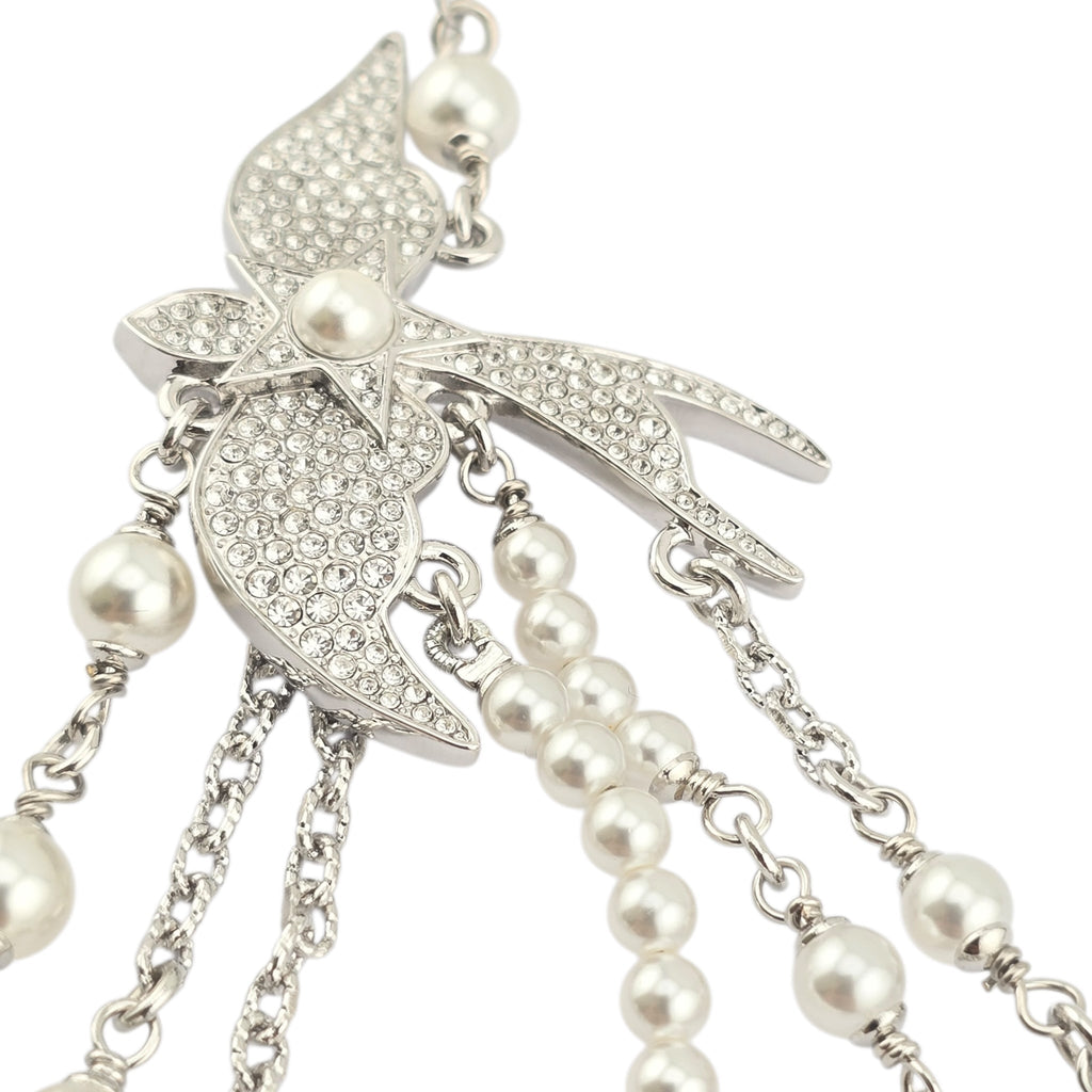 Chanel CC Silver Bird Long Belt / Necklace SS25 CHANEL