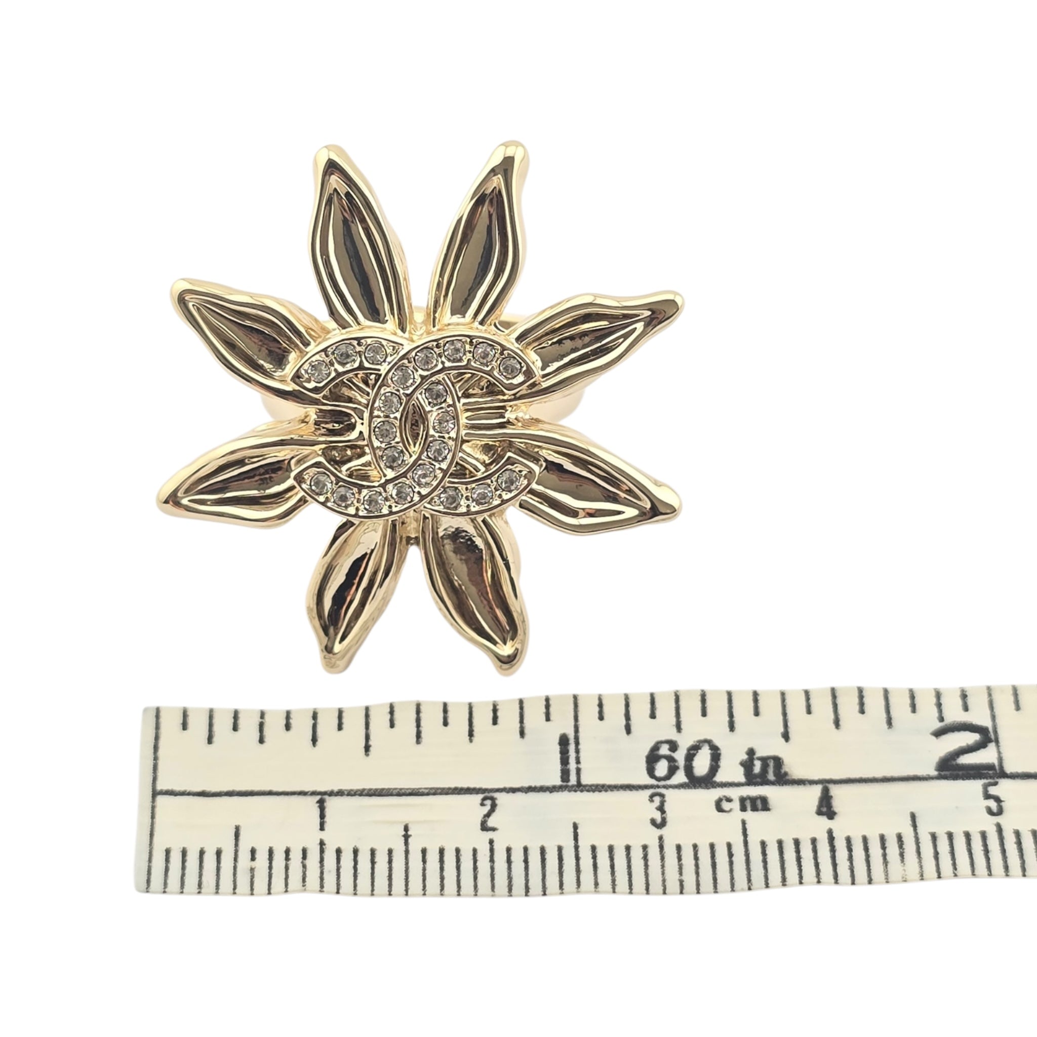 Chanel CC Gold Sun Ring 25SS CHANEL