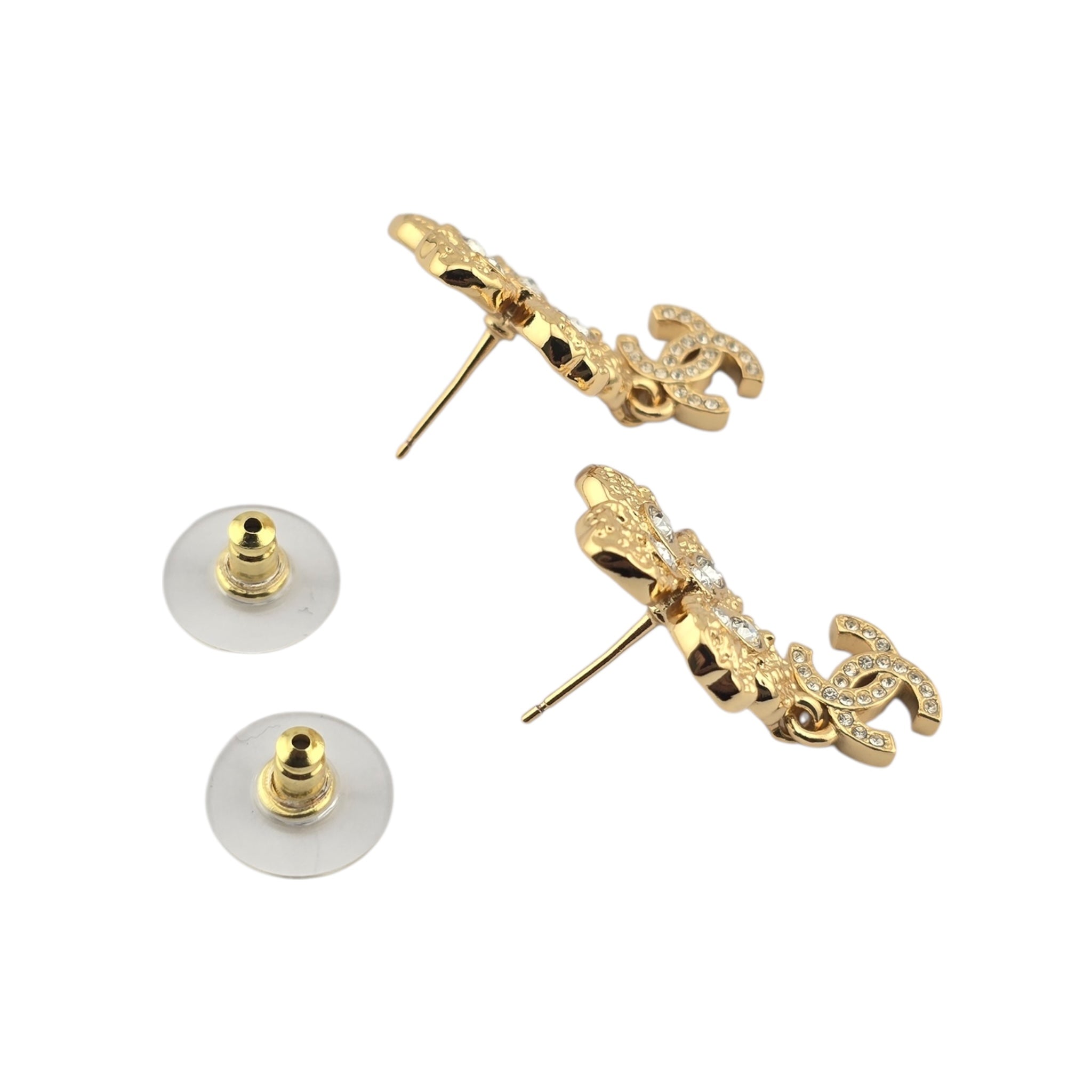 Chanel CC Gold Floral Earrings 26C 2026