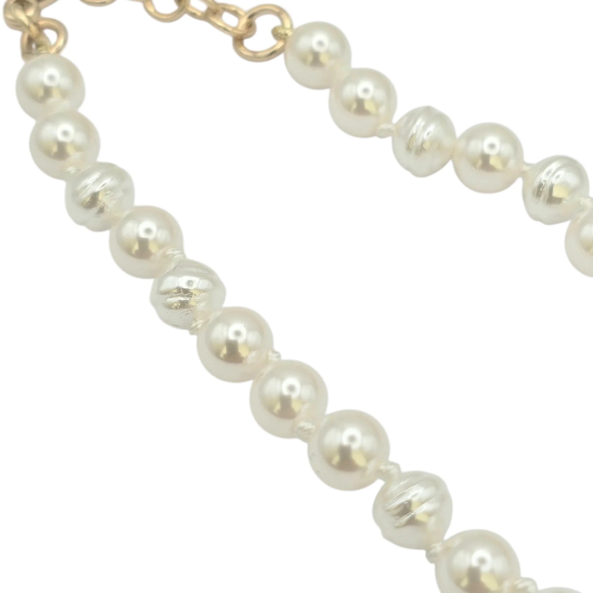 Chanel CC Heart Faux Pearl Choker Necklace 2024 CHANEL