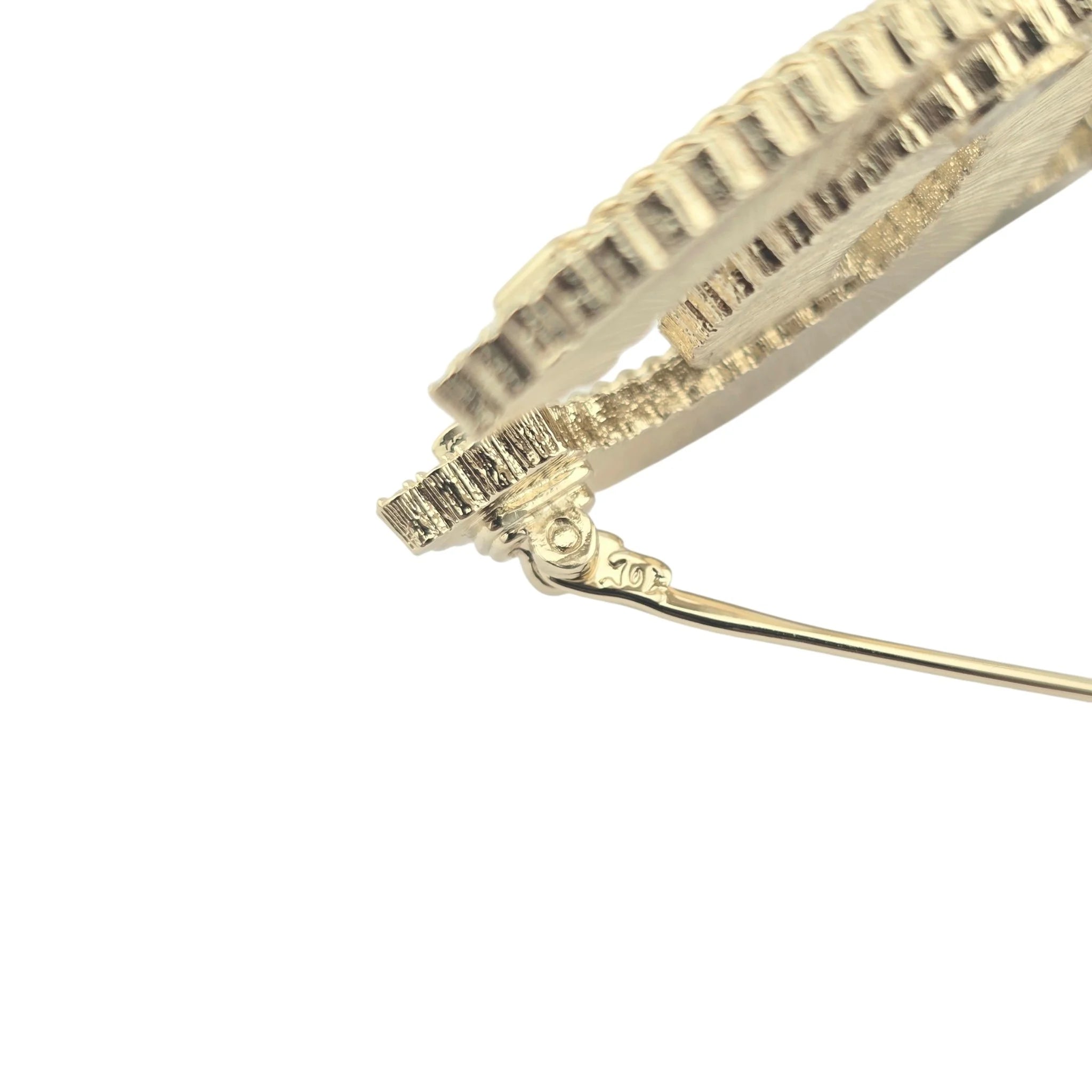 Chanel CC Gold Crystals Brooch 2024 CHANEL