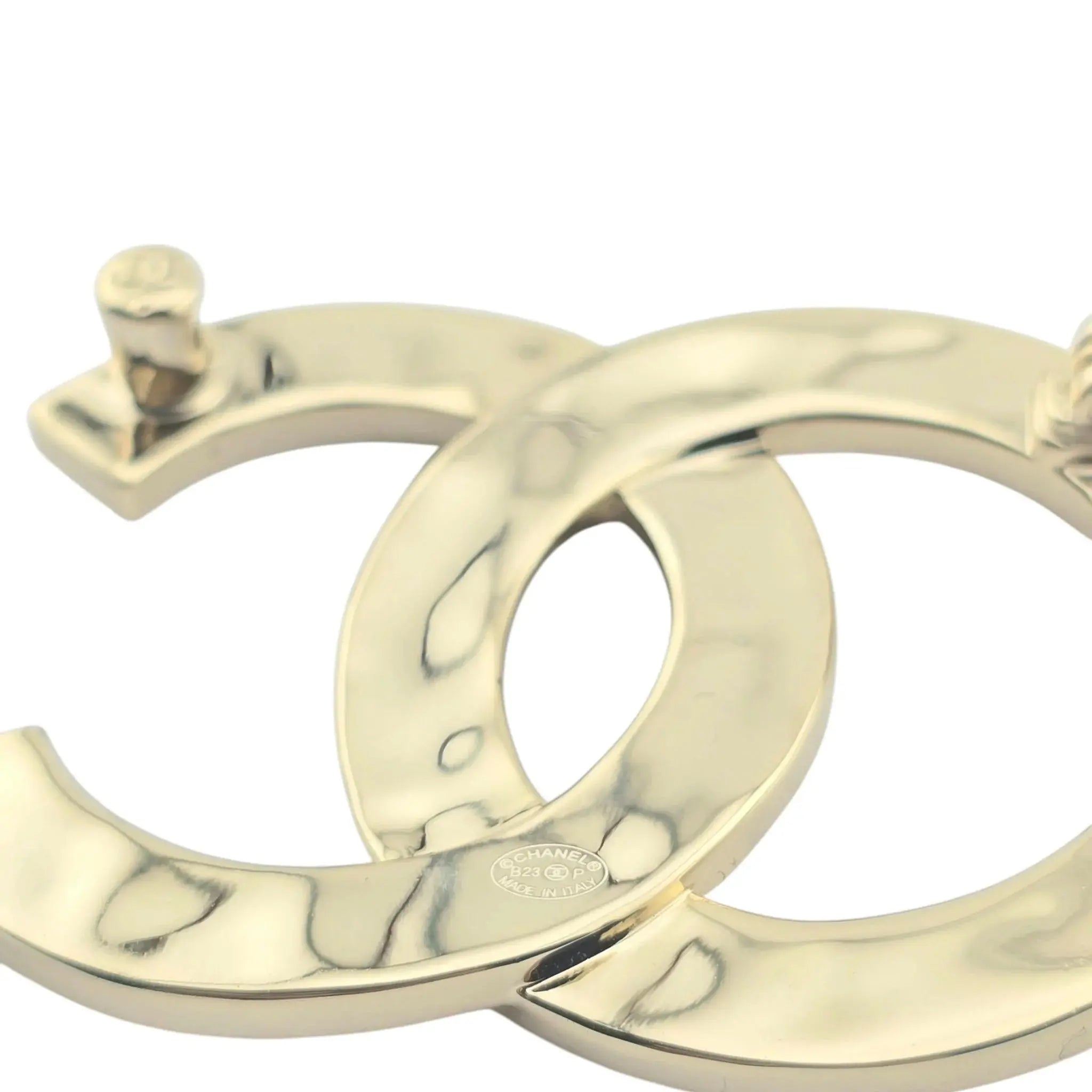 Chanel CC Gold Crystals Brooch 2023 CHANEL