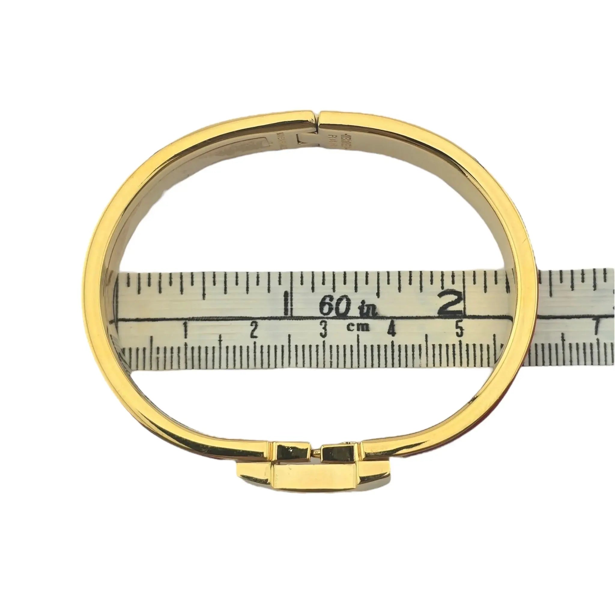 Hermès Clic HH Bracelet Gold (Red) Rouge Matte PM HERMES