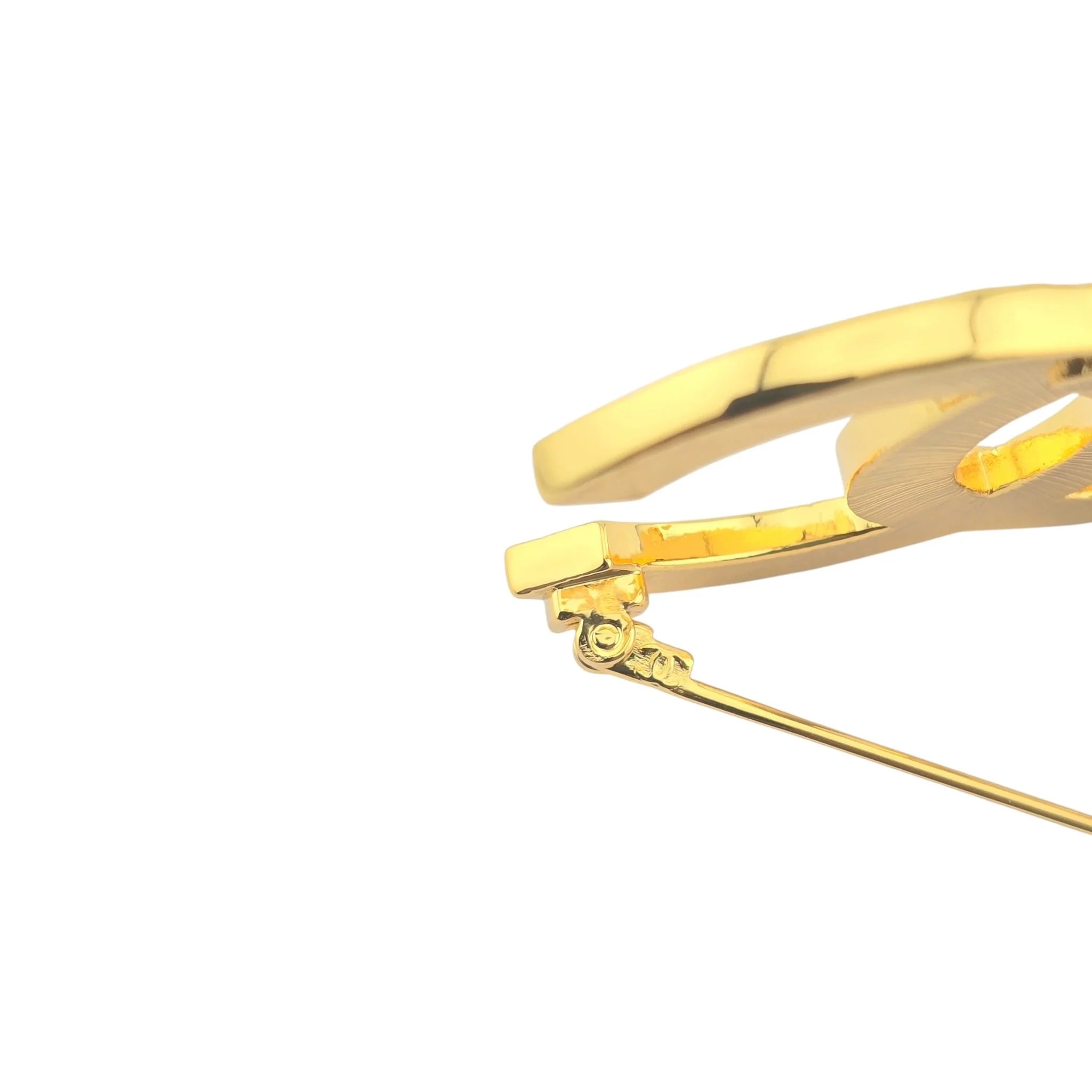 Chanel CC Gold Lion Brooch 2022 CHANEL