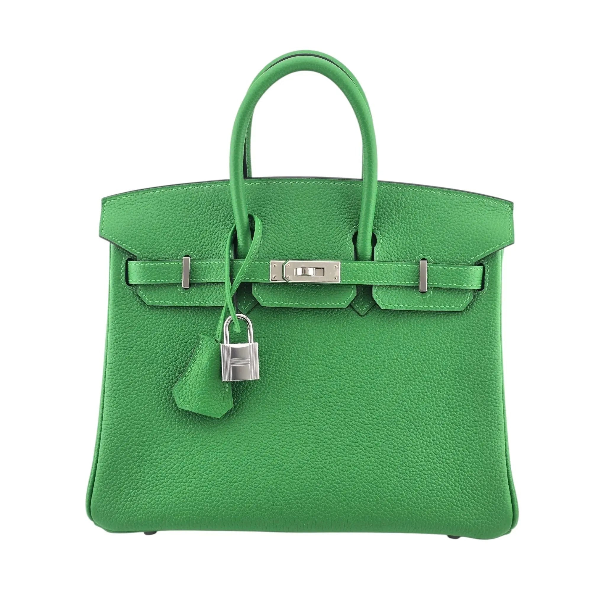 Hermes Birkin 25 Vert Bambou Togo PHW #U 2022 Bag HERMES