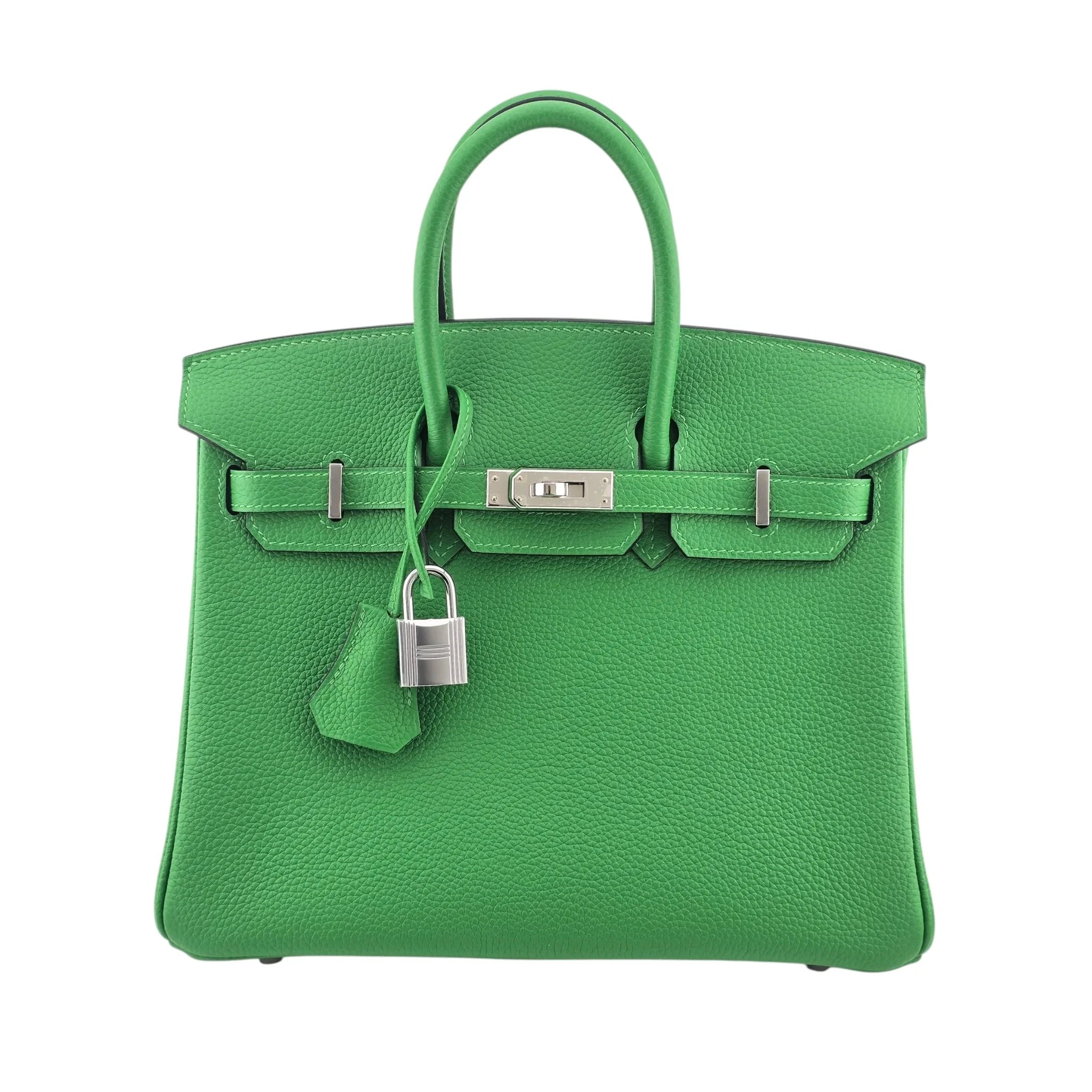 Hermes Birkin 25 Vert Bambou Togo PHW #U 2022 Bag HERMES