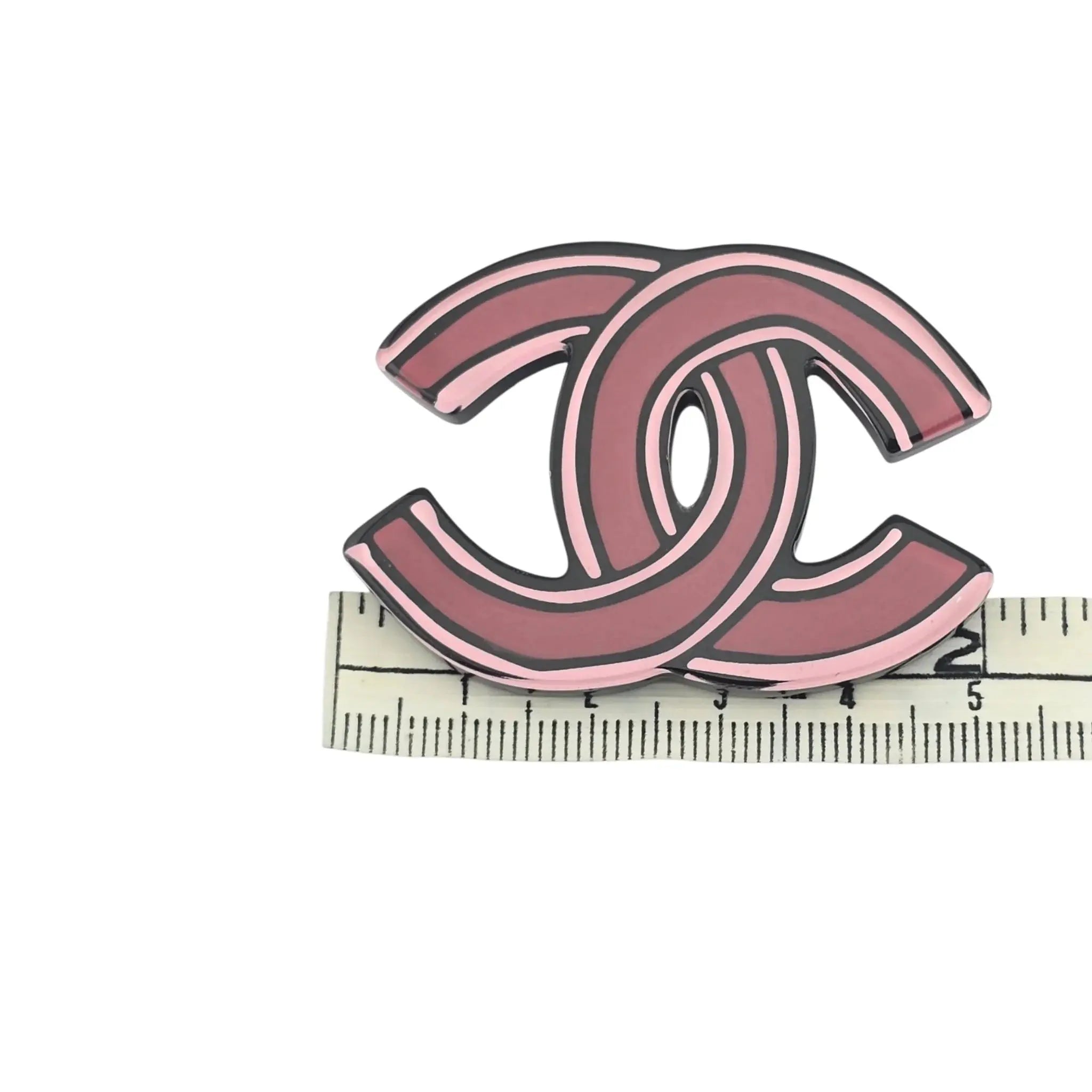 Chanel CC Resin Pink Brooch 2023 CHANEL