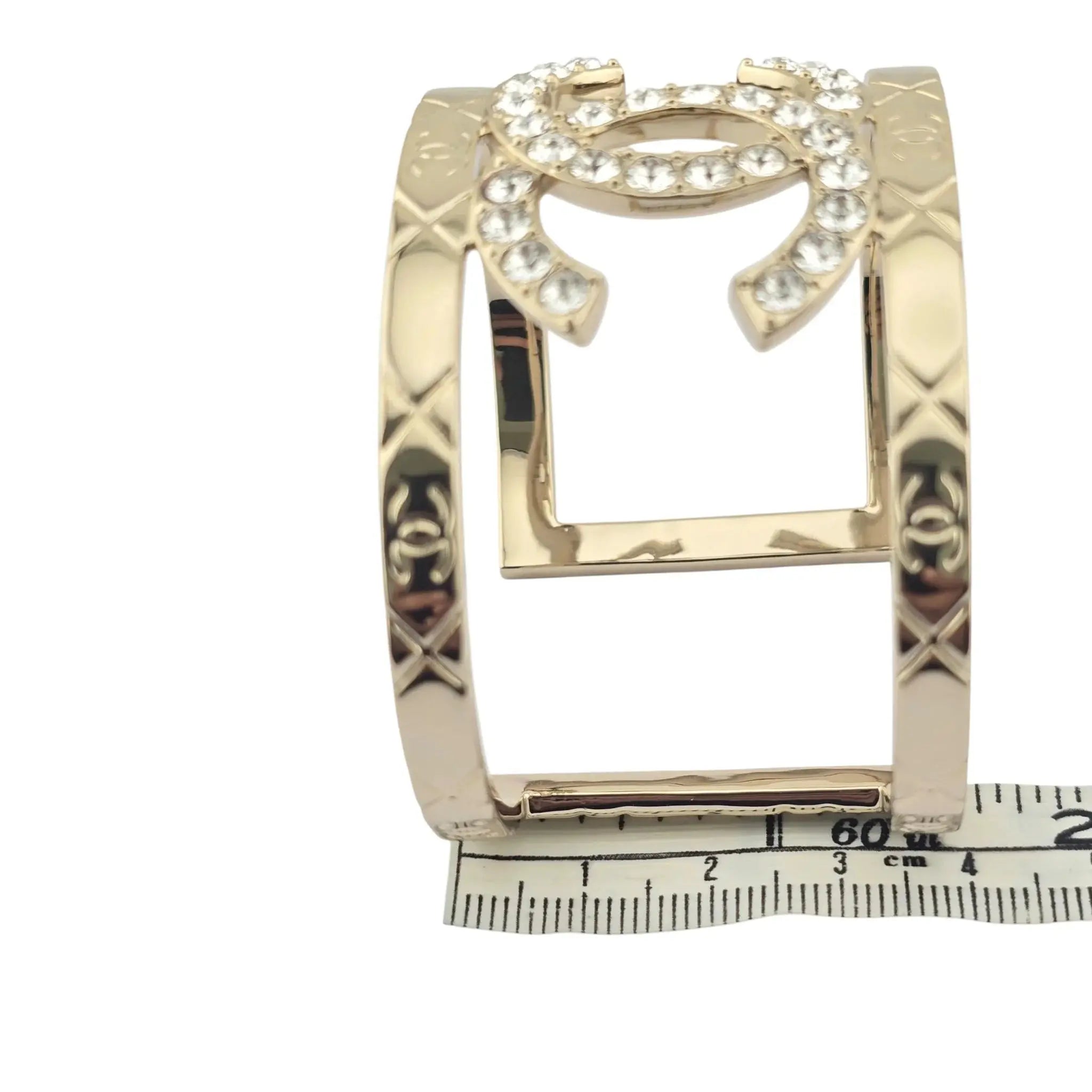 Chanel CC Cuff Bangle Gold 2025 CHANEL