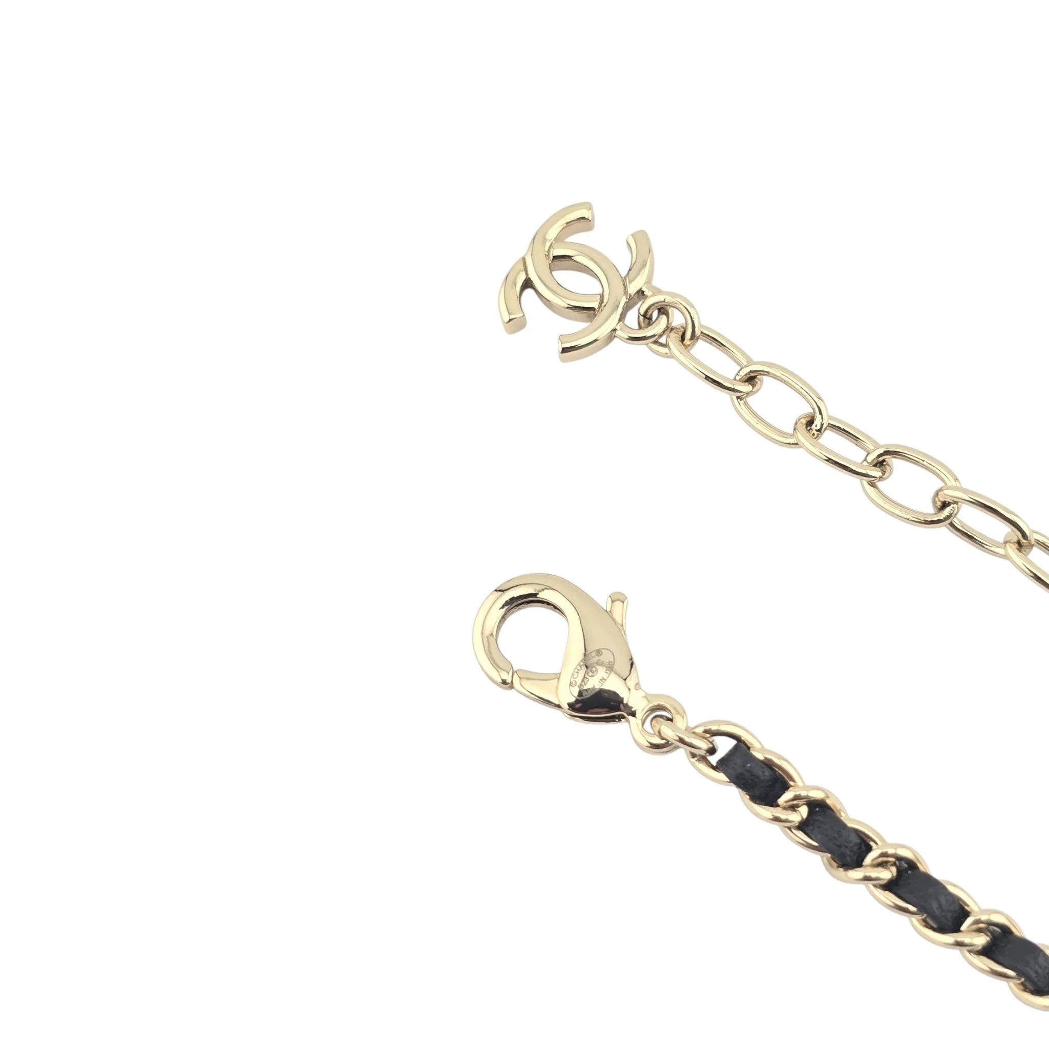 Chanel CC Matelasse Pink Resin Bag Necklace 2023 CHANEL