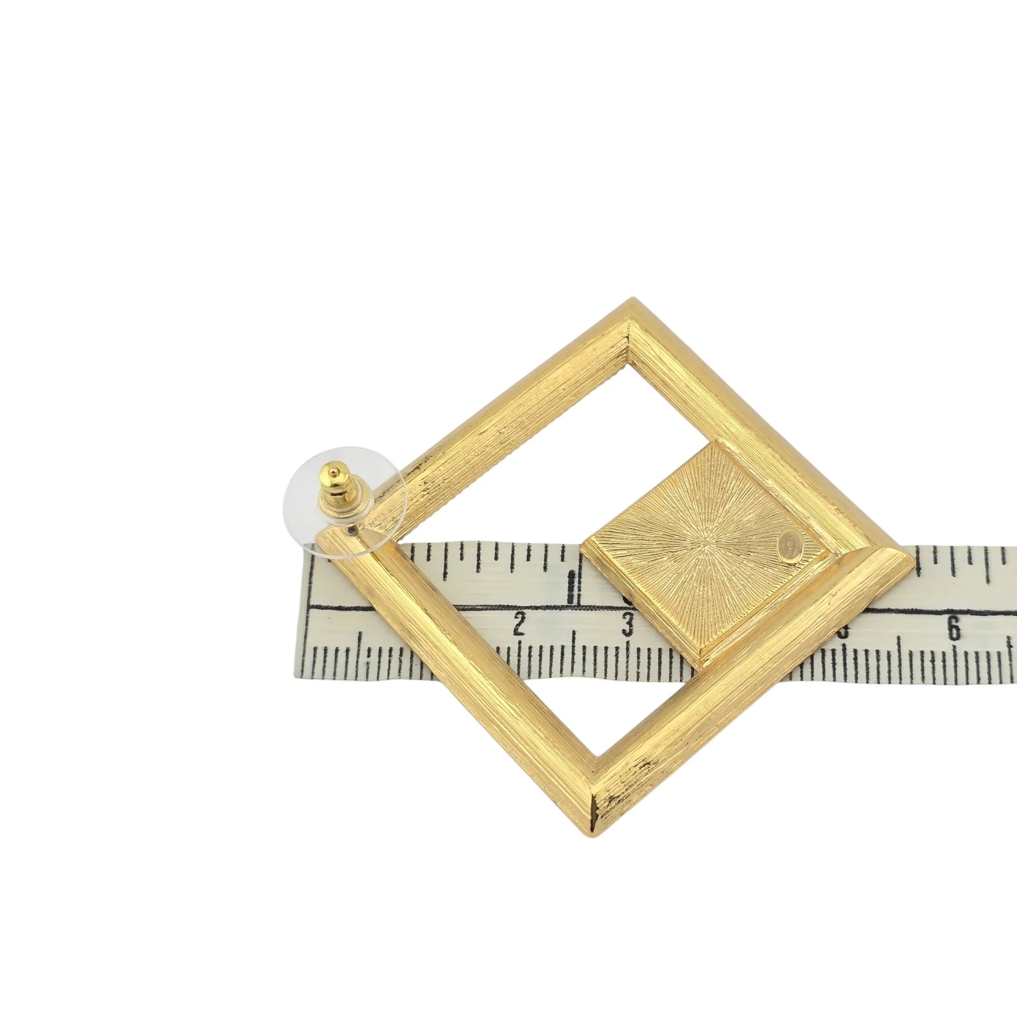 Chanel CC SS24 Crystal Square Earrings 2024 CHANEL