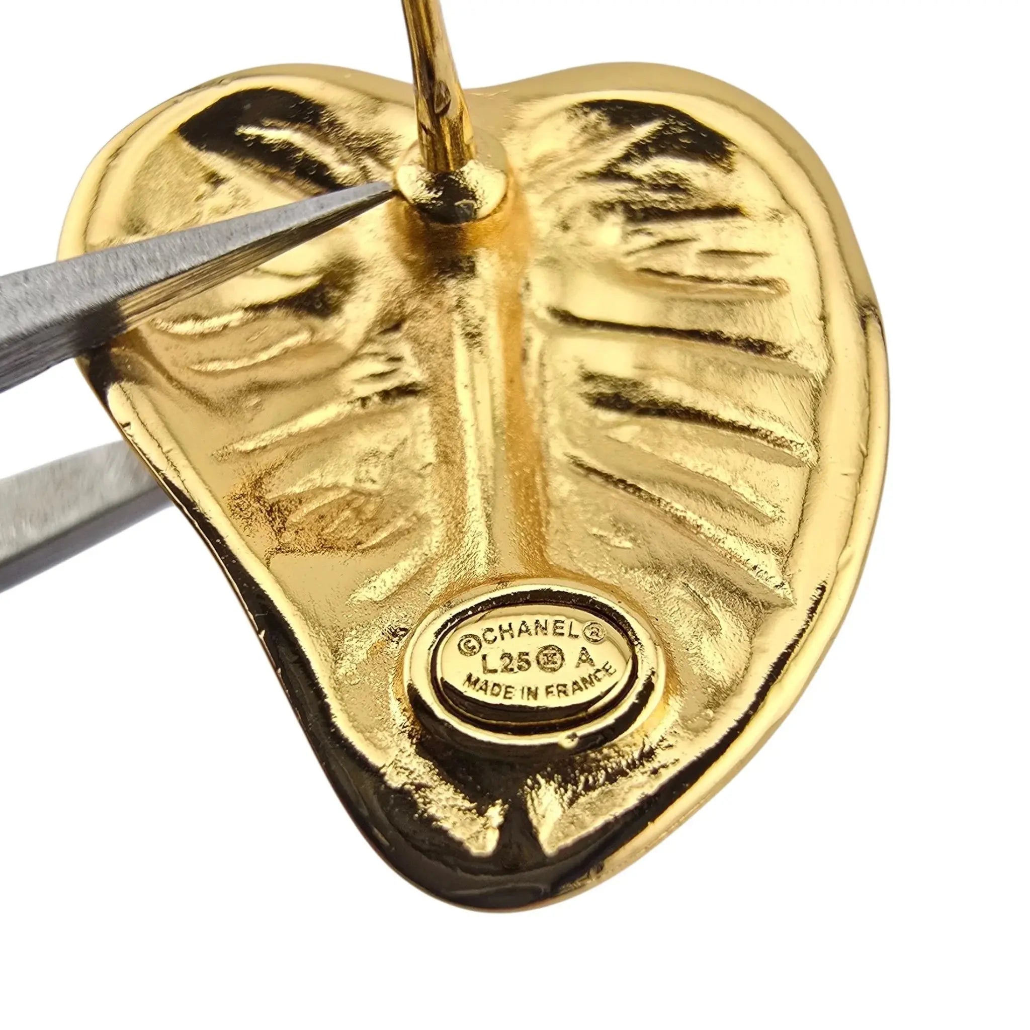 Chanel CC Gold Black Earrings 2025 CHANEL