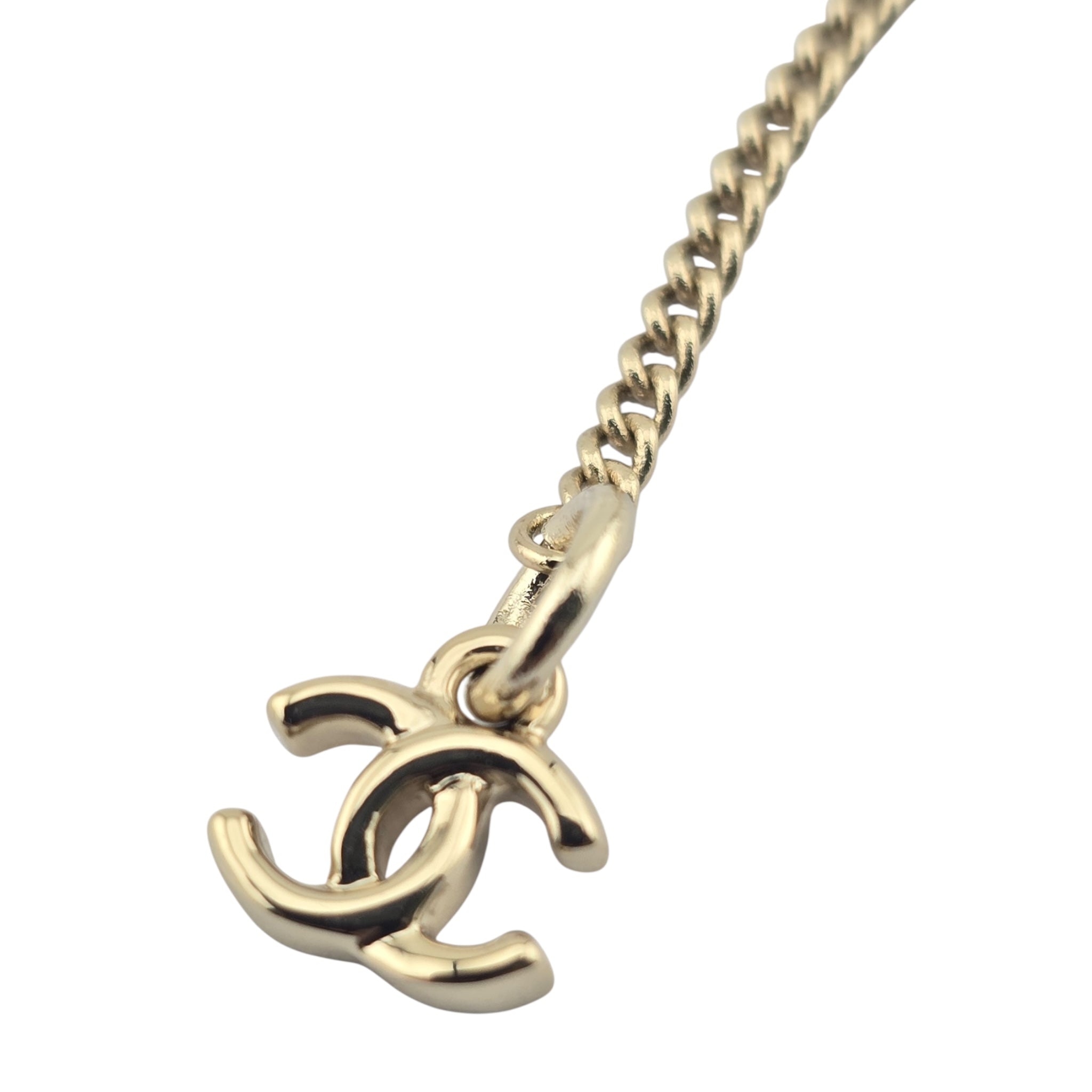 Chanel CC Ball Pendant Gold Necklace 2025 CHANEL