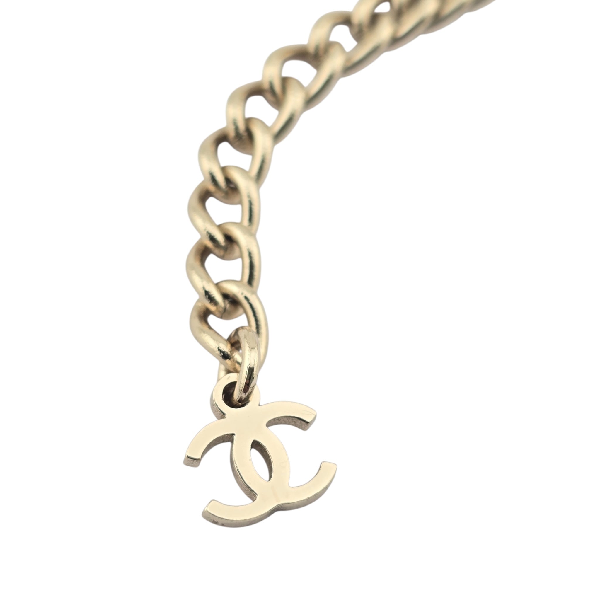 Chanel CC Metal Thin Gold Necklace 2024 CHANEL