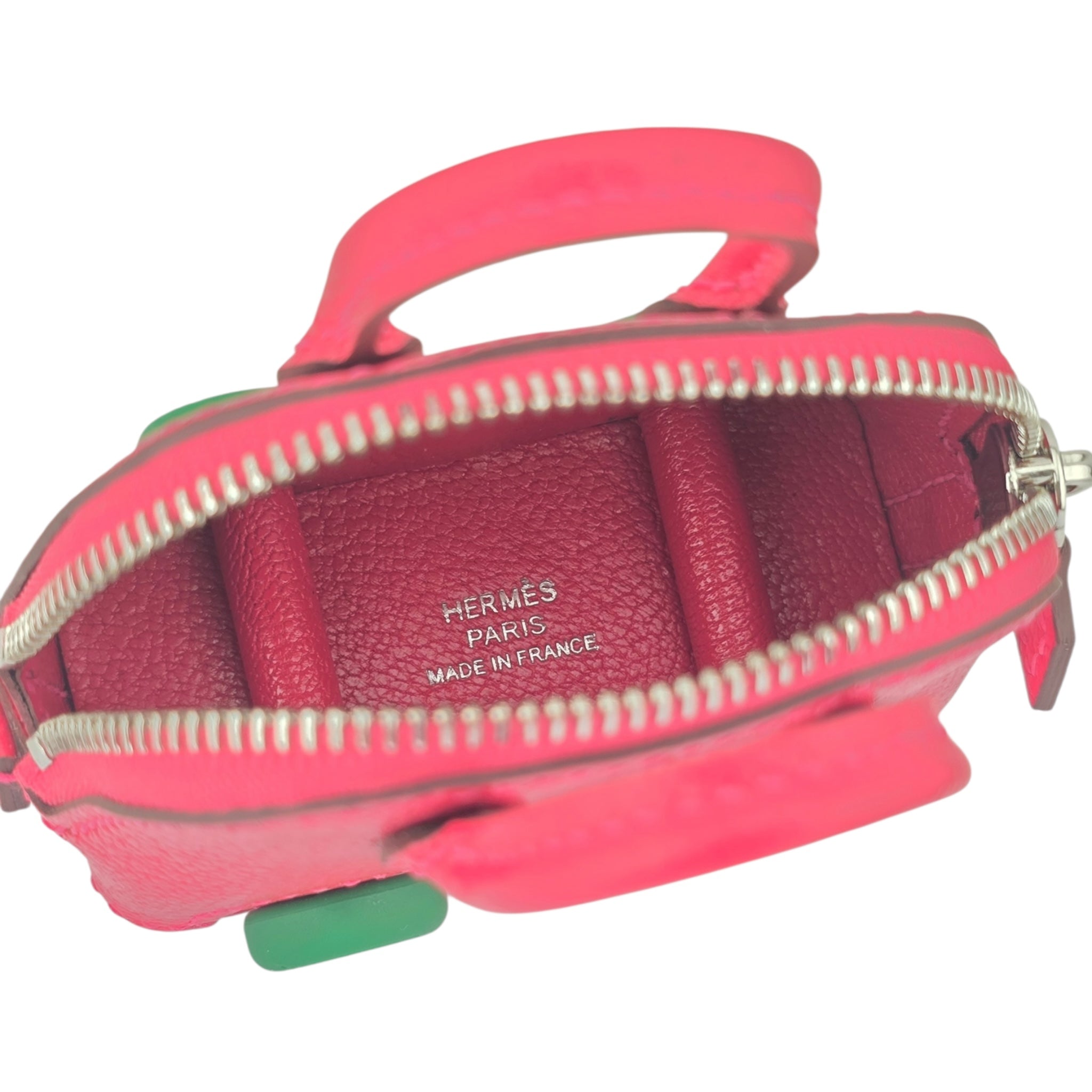 Hermes Bolide On Wheels Bag Charm Rose Extreme HERMES