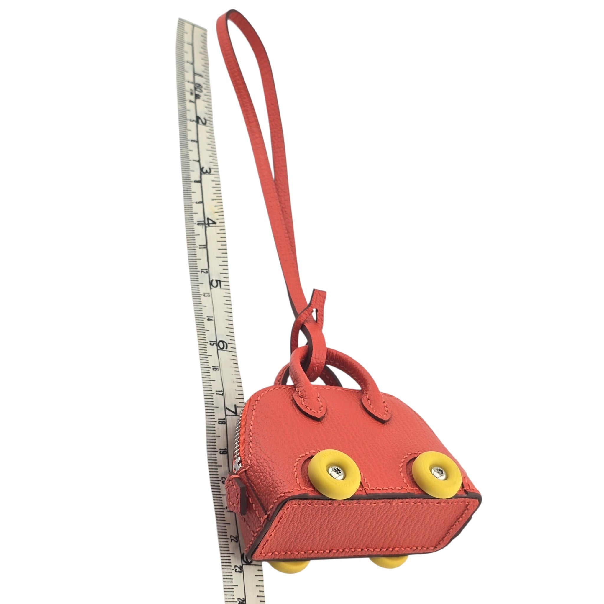 Hermes Bolide On Wheels Bag Charm Orange