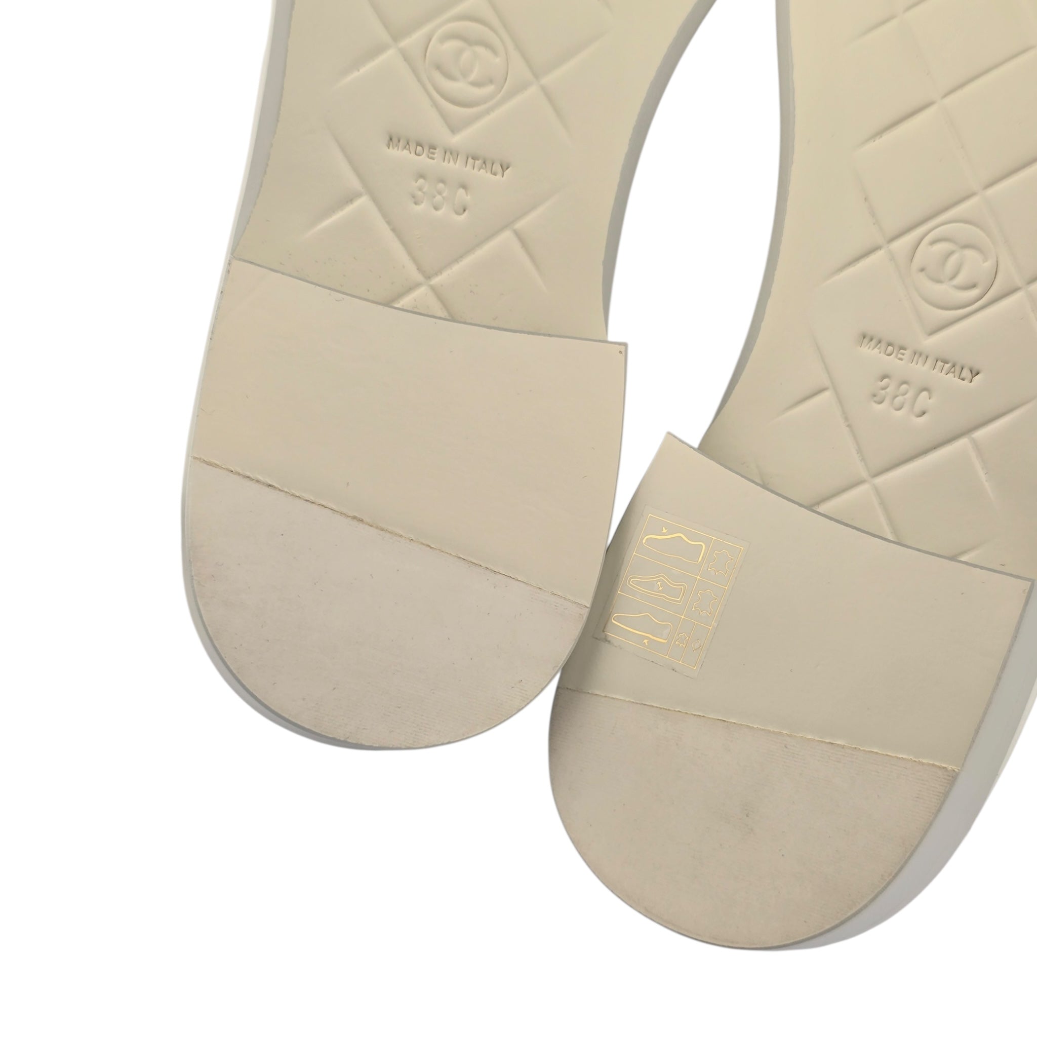 Chanel CC Lambskin Quilted Turnlock Patent Loafers 