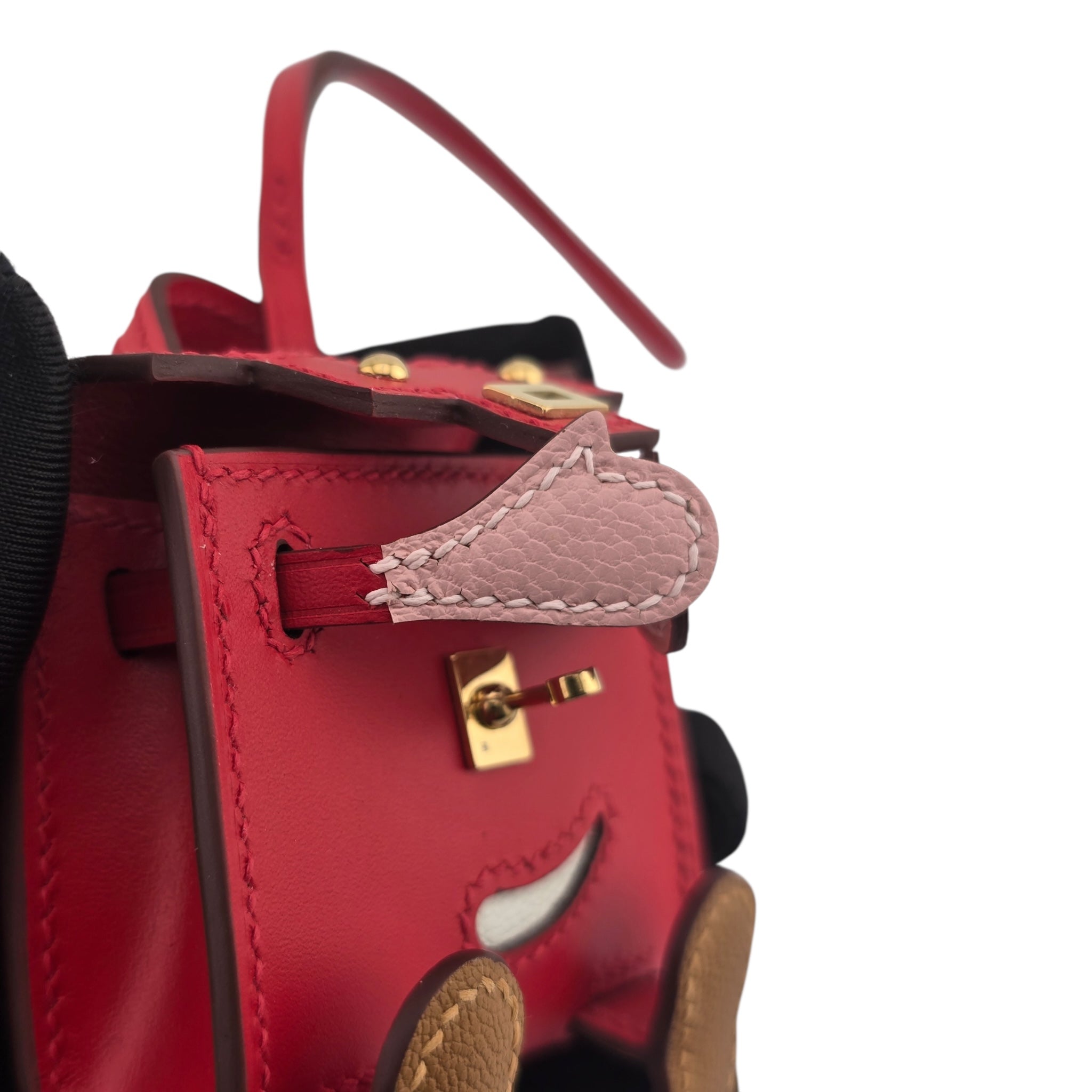 Hermes Quelle Idole Kelly Doll Bag Charm Sanguine