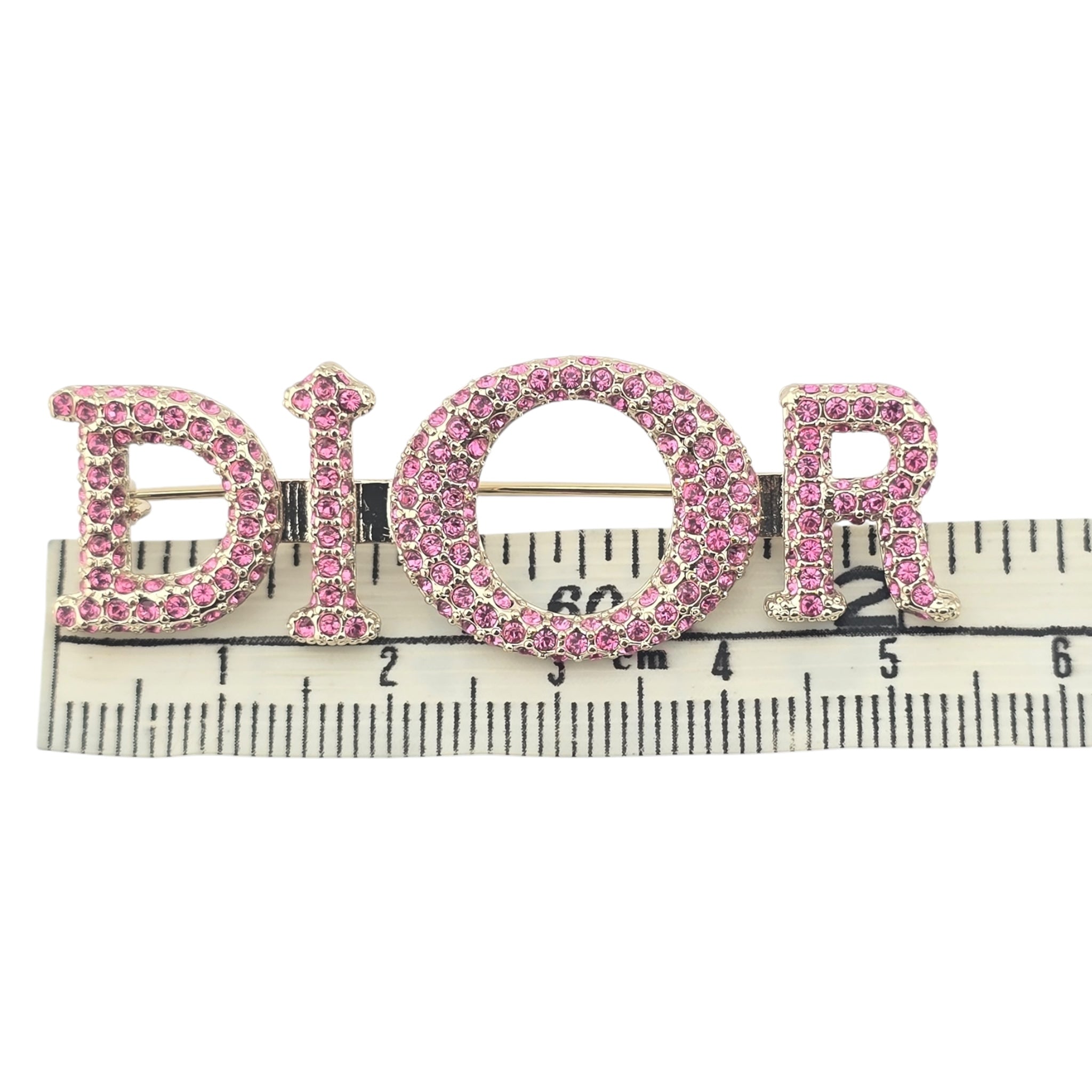 Christian Dior Miss Dior Pink Crystal Brooch 