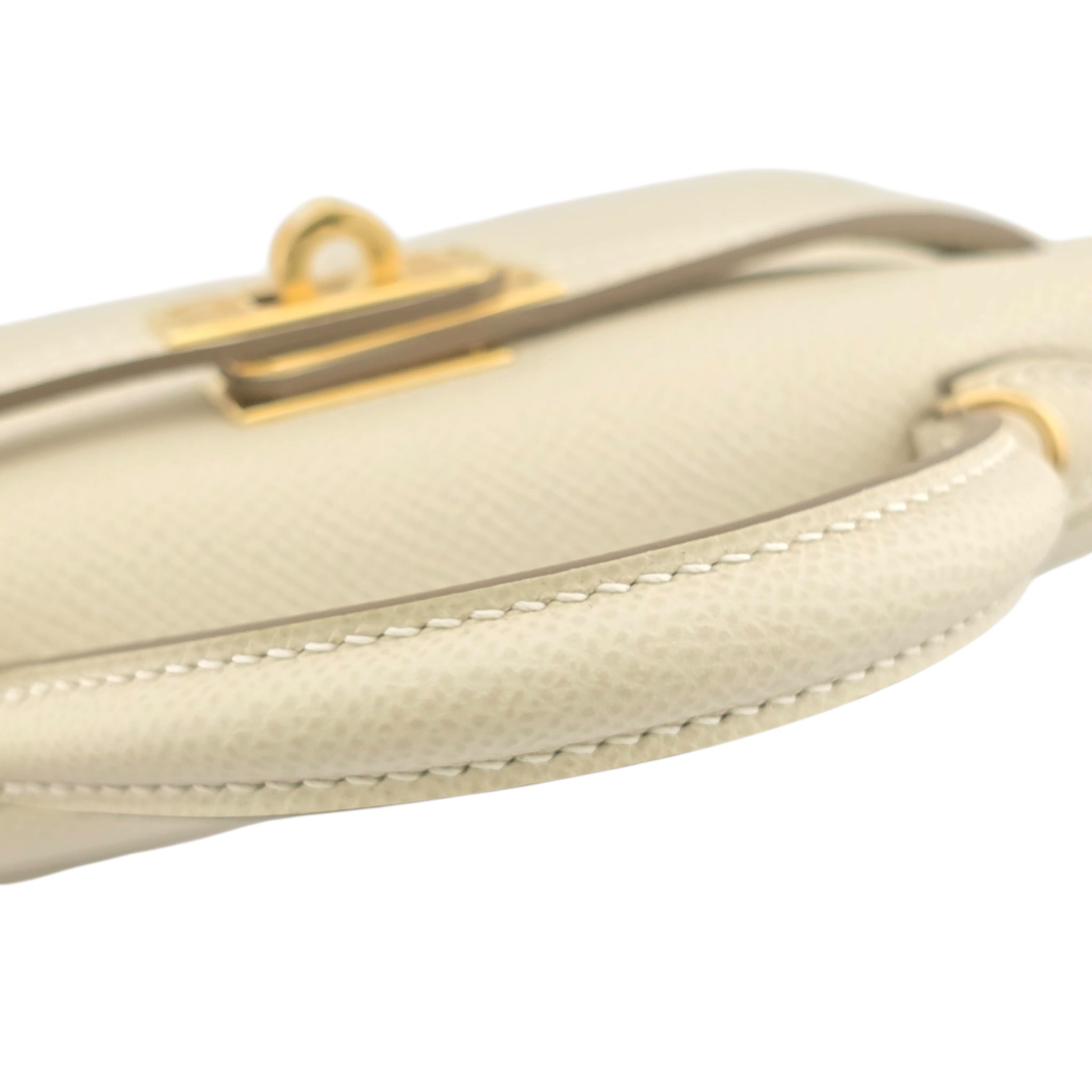 Hermes Mini Kelly II Epsom Craie Gold Hardware Bag HERMES