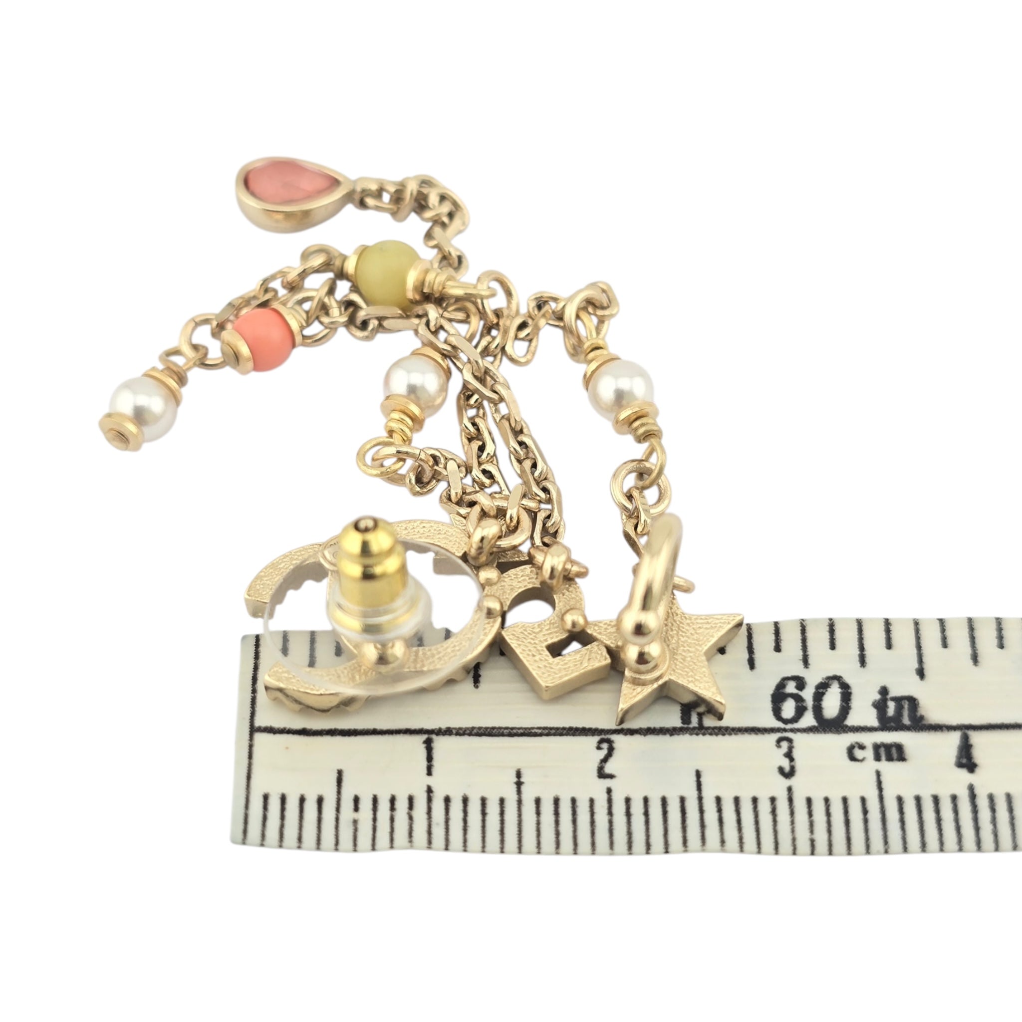 Chanel CC Gold Multi Chain Drop Earrings 2022 CHANEL