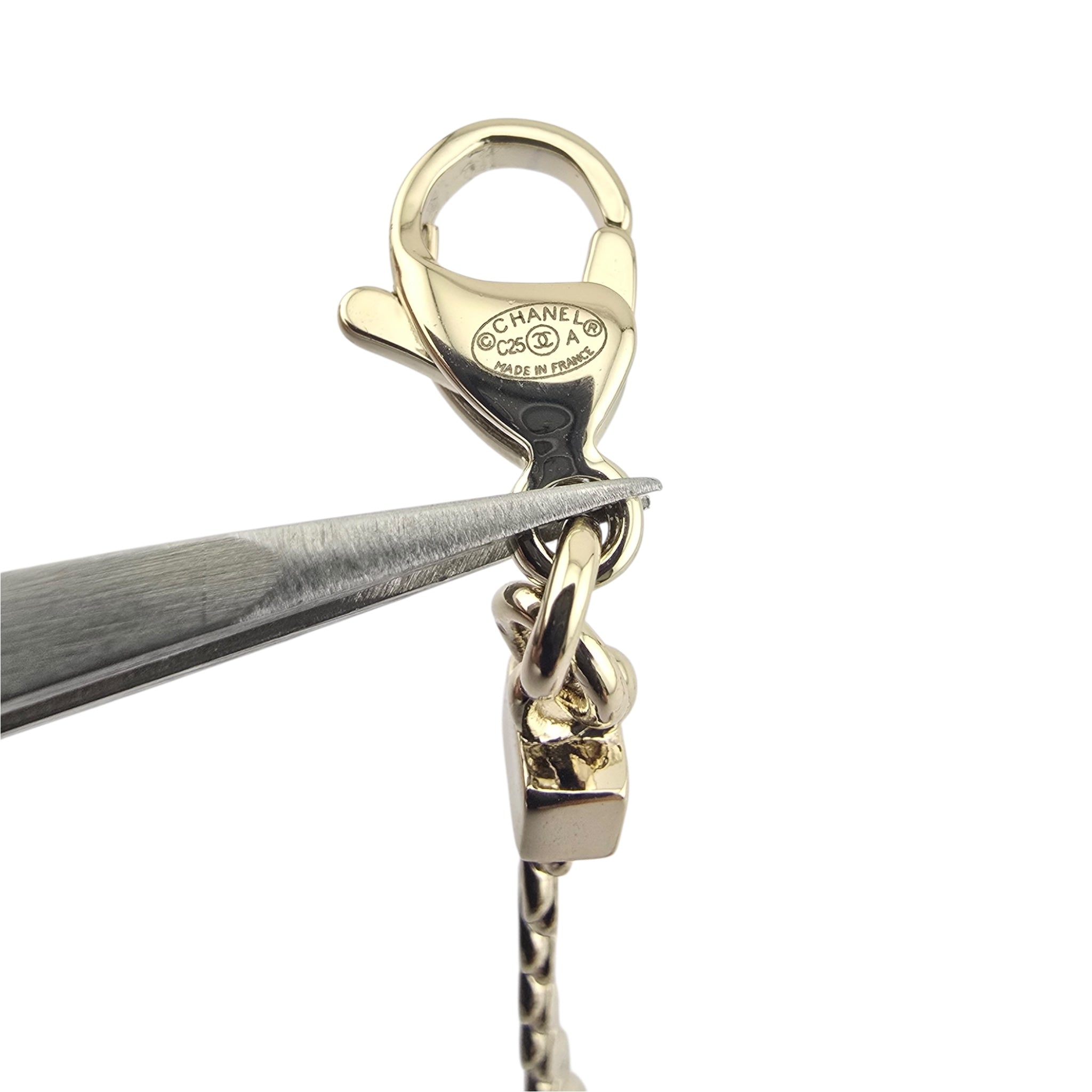 Chanel CC Gold Black Enamel Bracelet 2025
