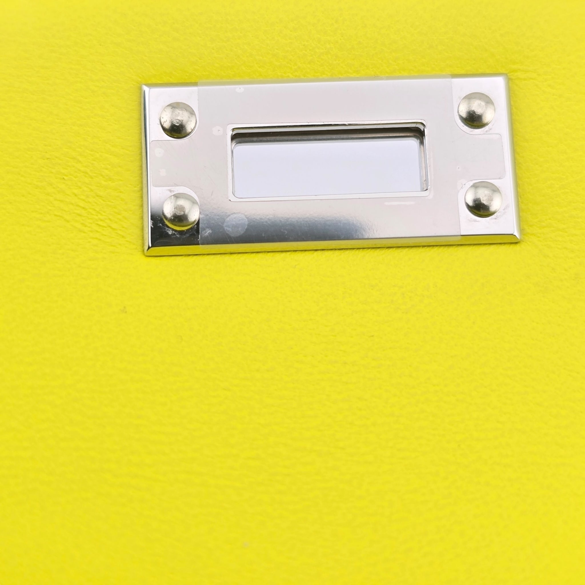 Hermes Mini Kelly II Chèvre Lime Palladium Hardware