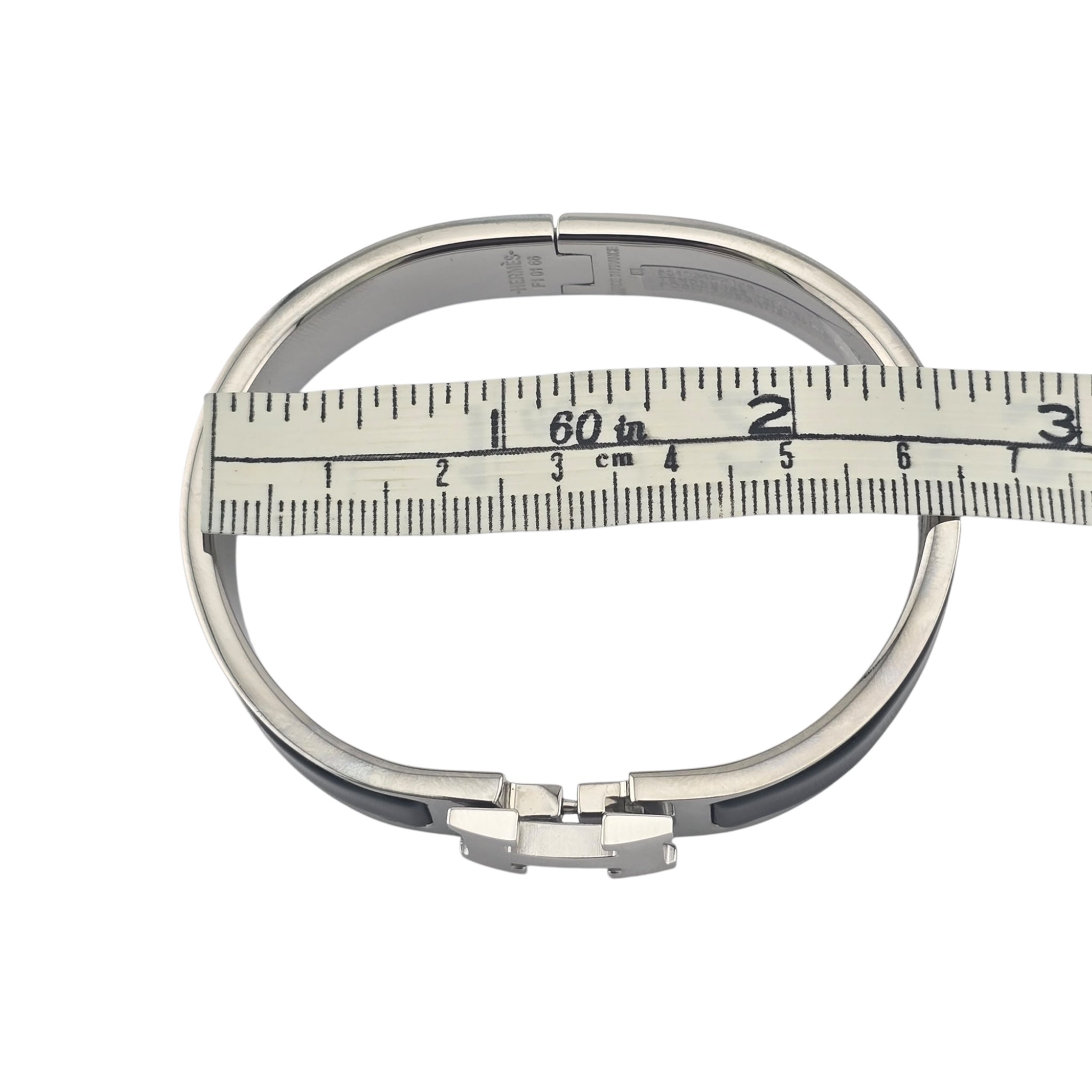 Hermes Clic H Bracelet Black Noir Palladium GM