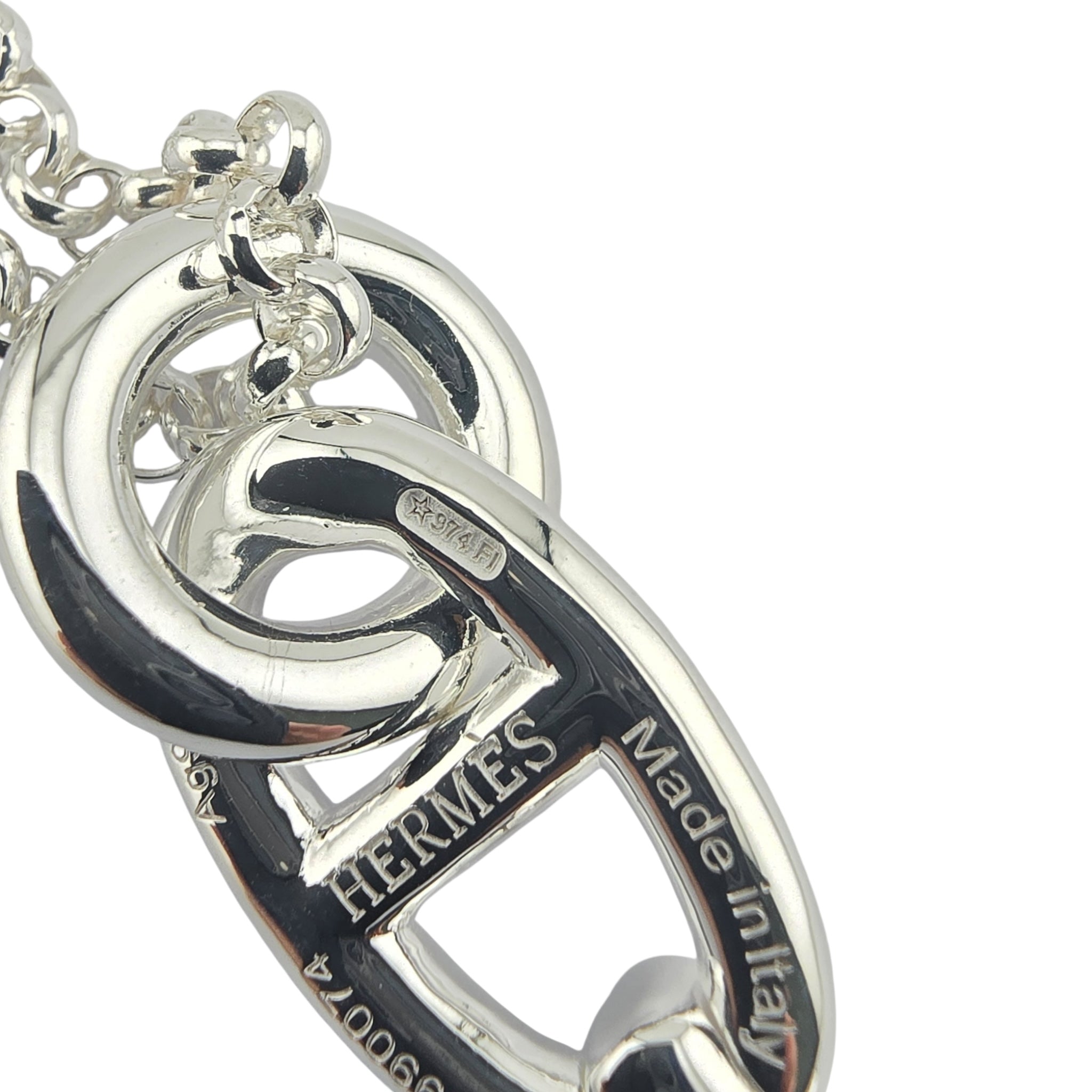 Hermes Chaine d'Ancre Enchainee Pendant Large Model