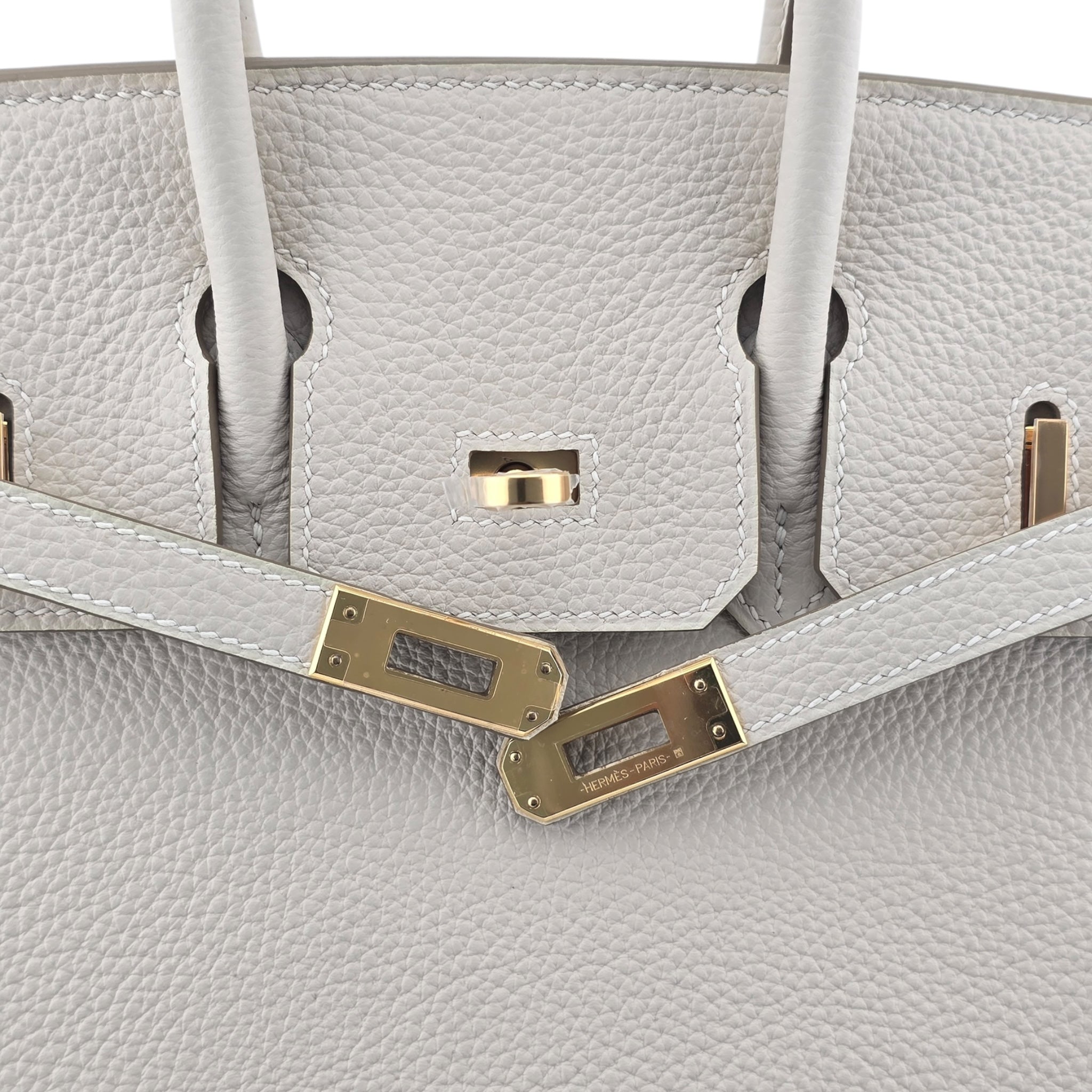 Hermes Birkin 25 Craie Togo GHW Bag