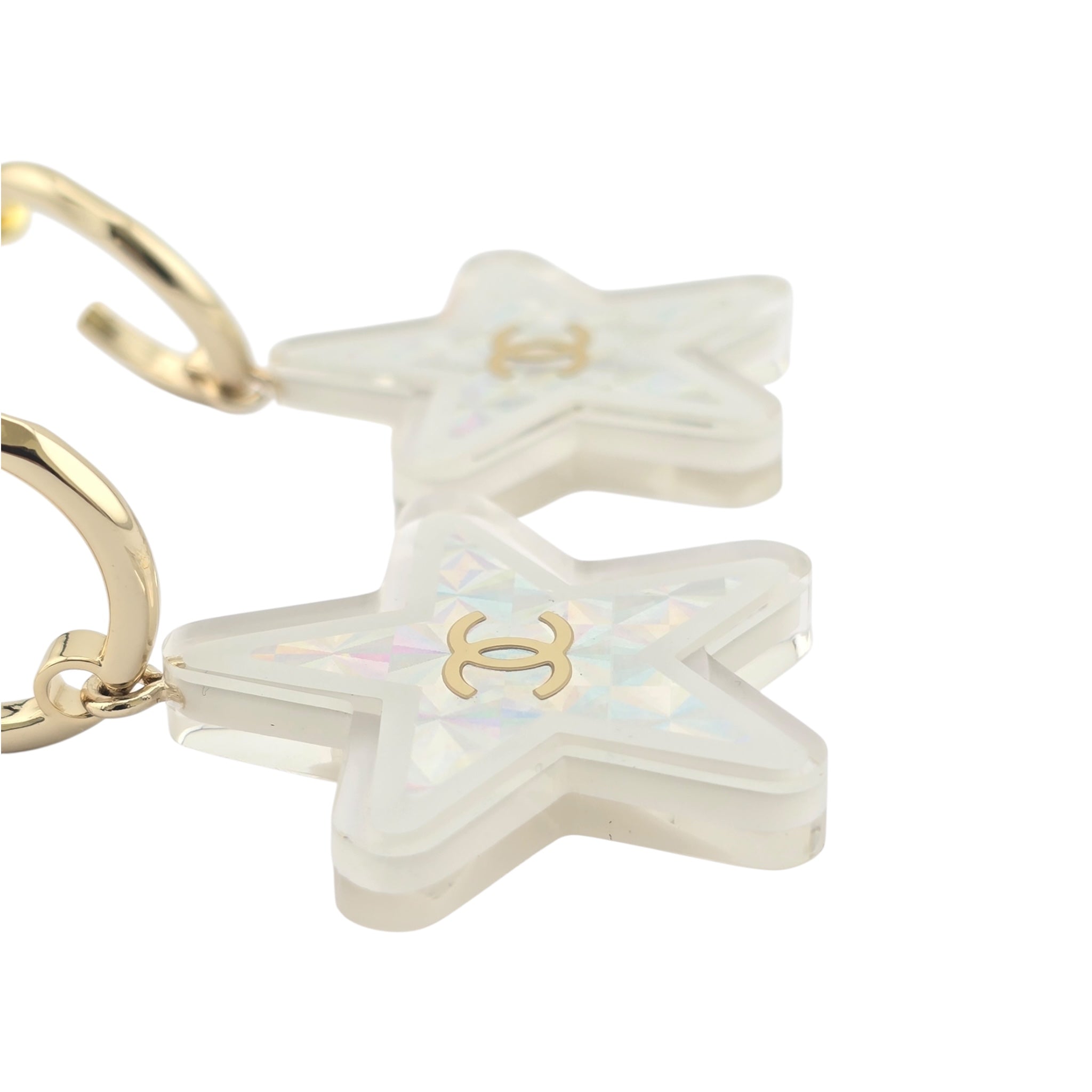 Chanel CC Resin Star Earrings 2024