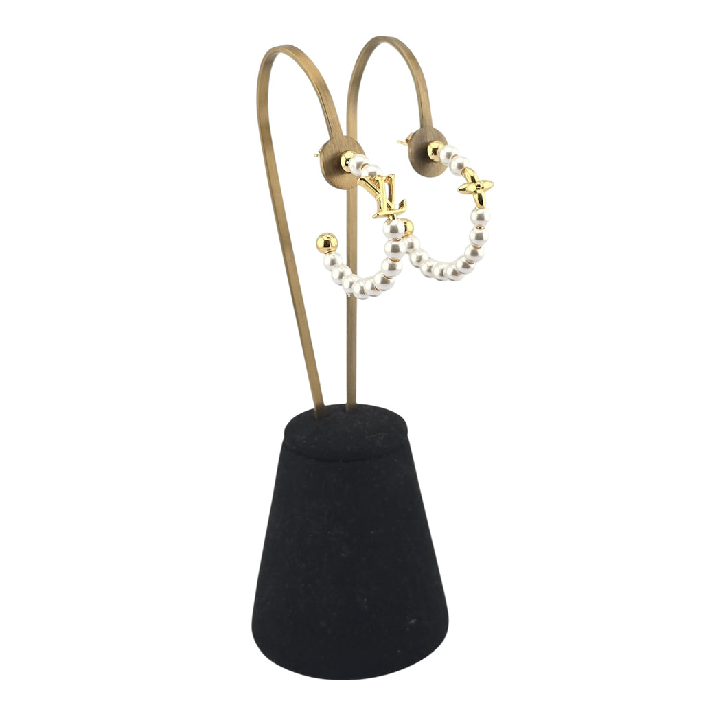 Louis Vuitton My LV Pearl Hoop Earrings