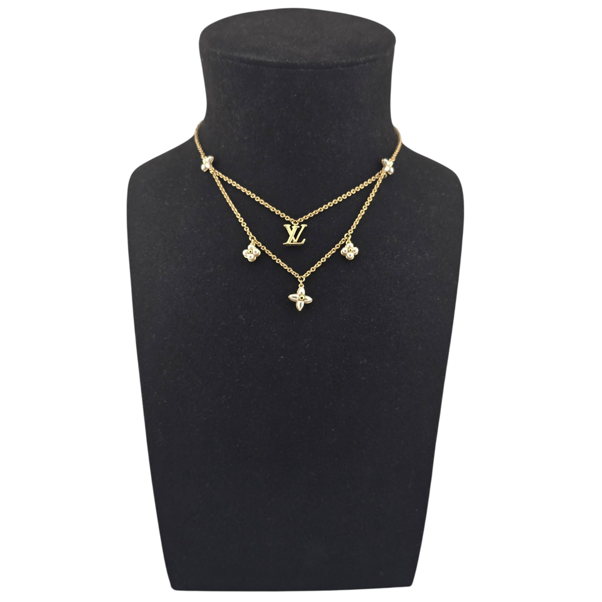 Louis Vuitton LV Floragram Gold Necklace LOUIS VUITTON