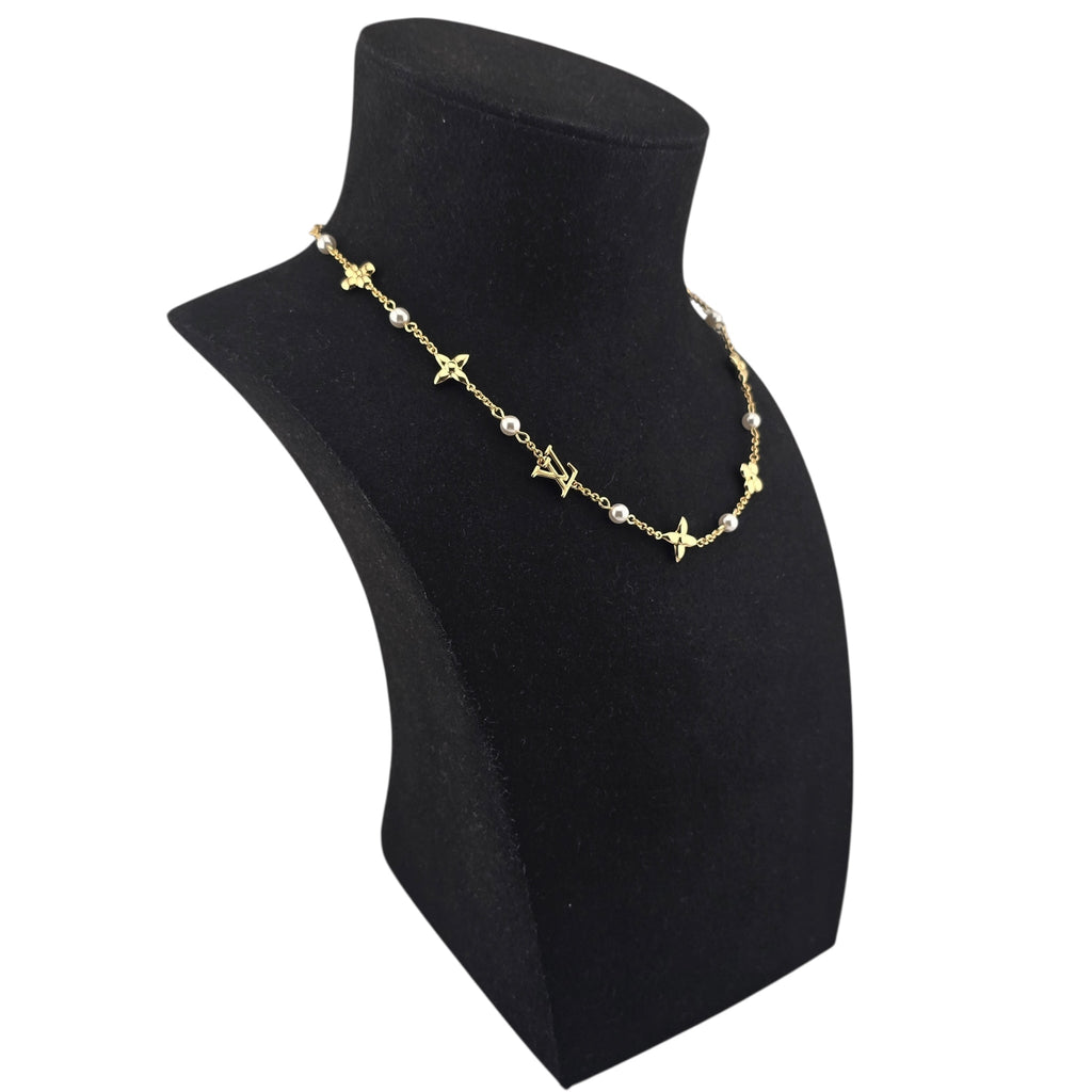 Louis Vuitton LV Louisa Gold Necklace LOUIS VUITTON
