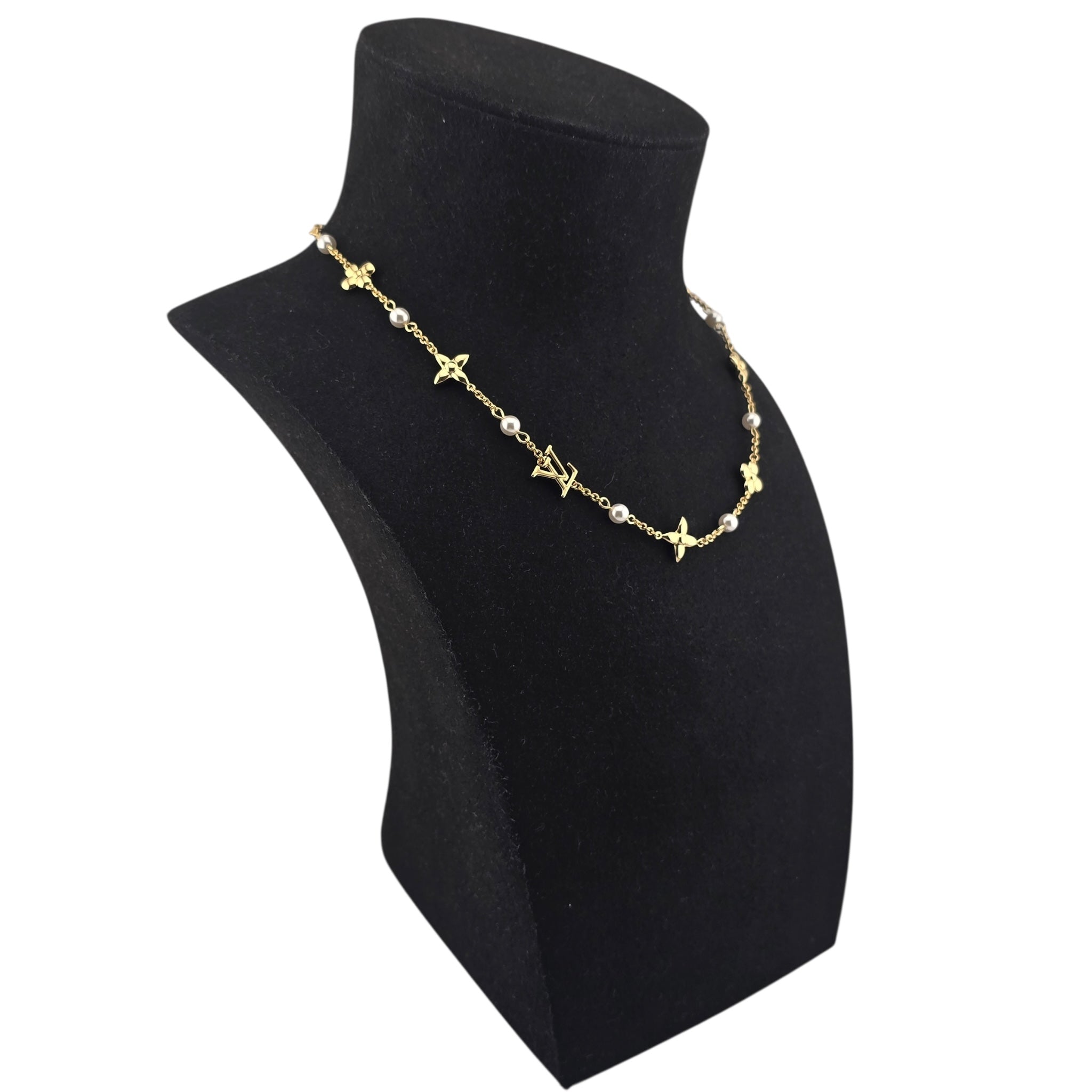 Louis Vuitton LV Louisa Gold Necklace LOUIS VUITTON