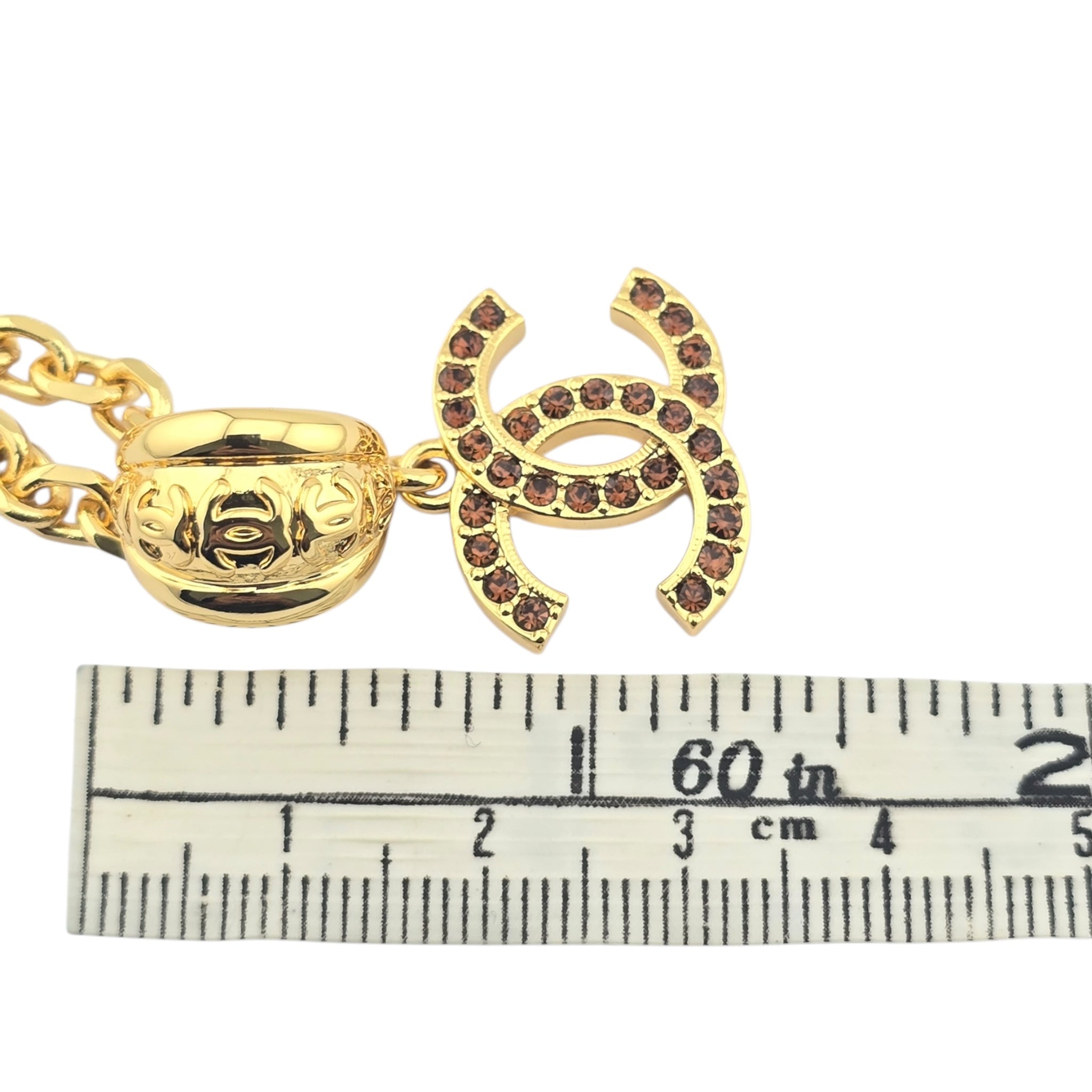 Chanel CC Gold Pendant Necklace 2025 CHANEL