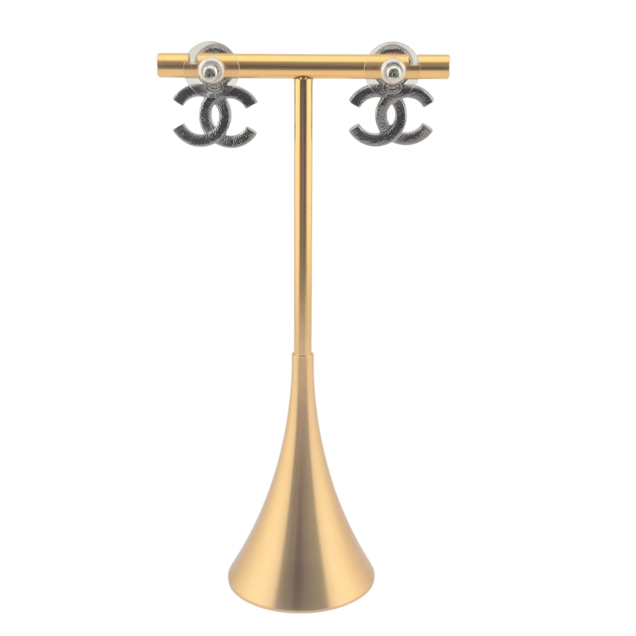 Chanel CC Ruthenium Pink Earrings 2025 CHANEL