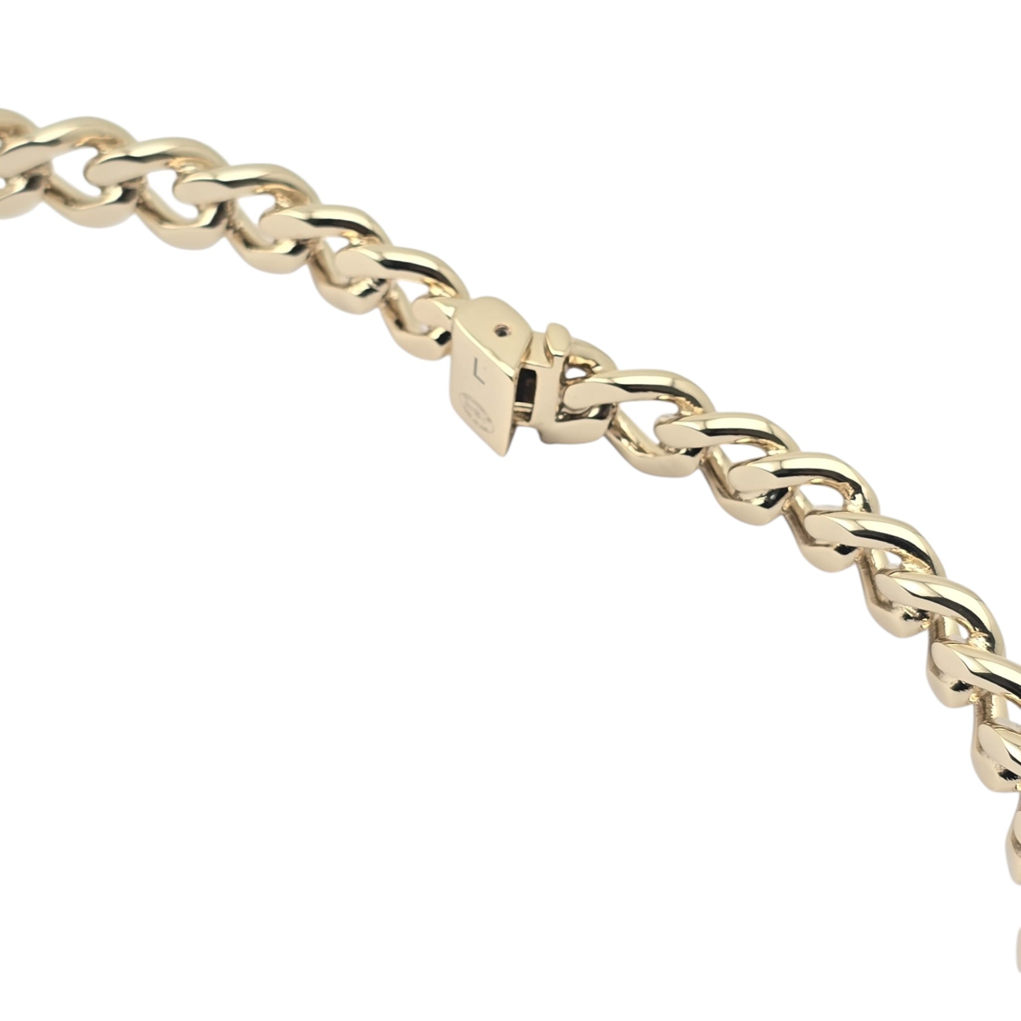 Chanel CC Metal Chain Link Choker Gold Necklace L 2022 CHANEL