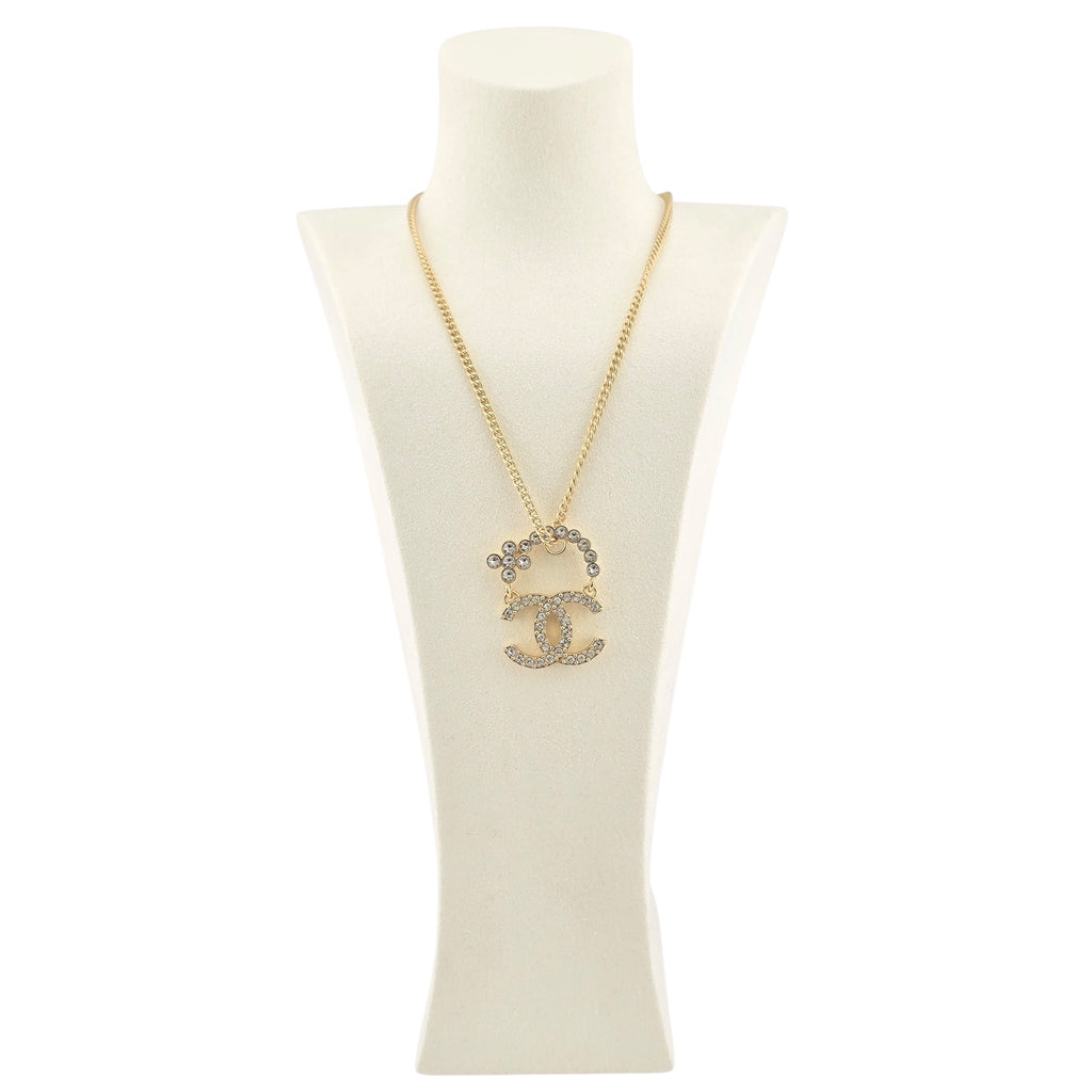 Chanel CC Gold Pendant Necklace 2023 CHANEL