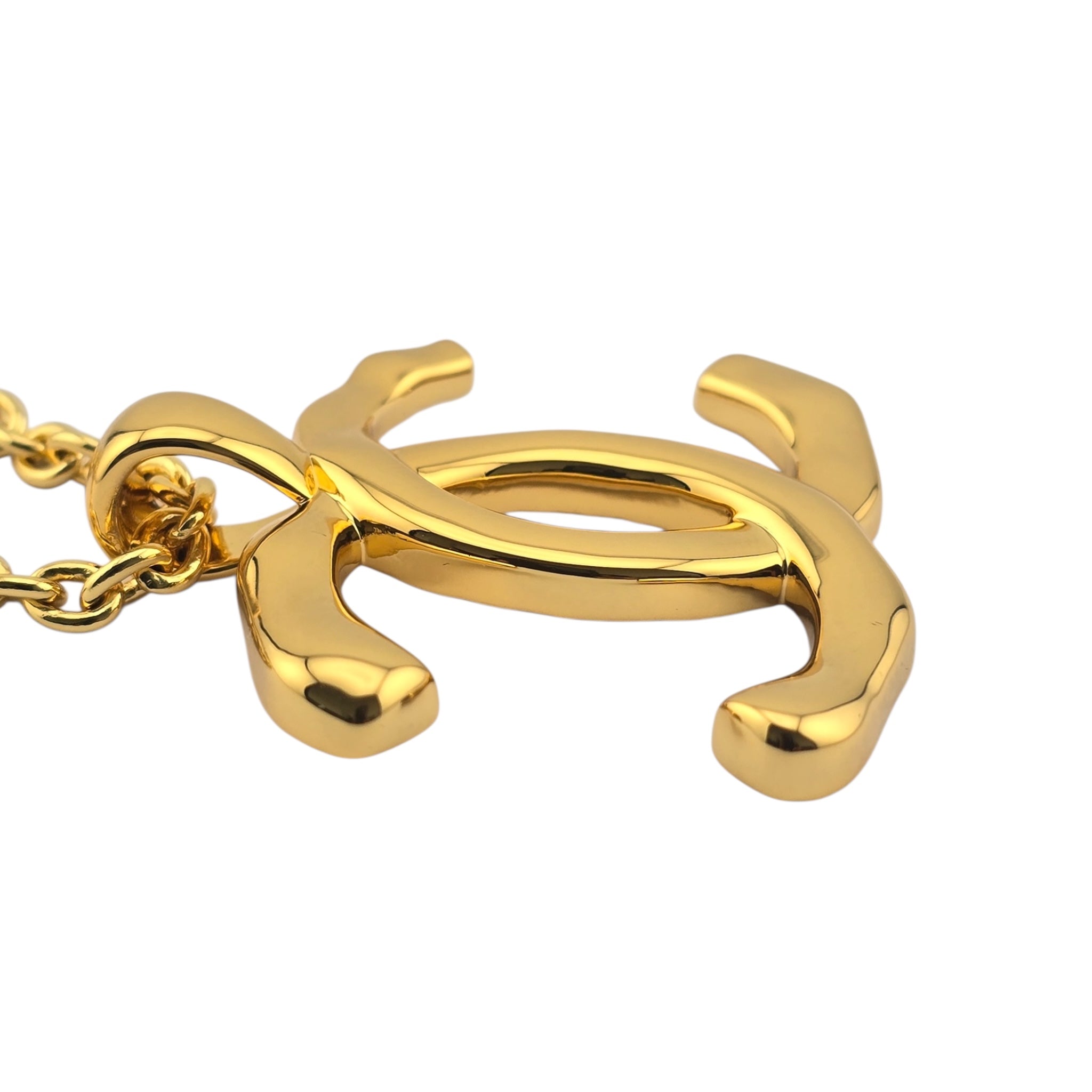 Chanel CC Gold Large Pendant Necklace 2023 CHANEL