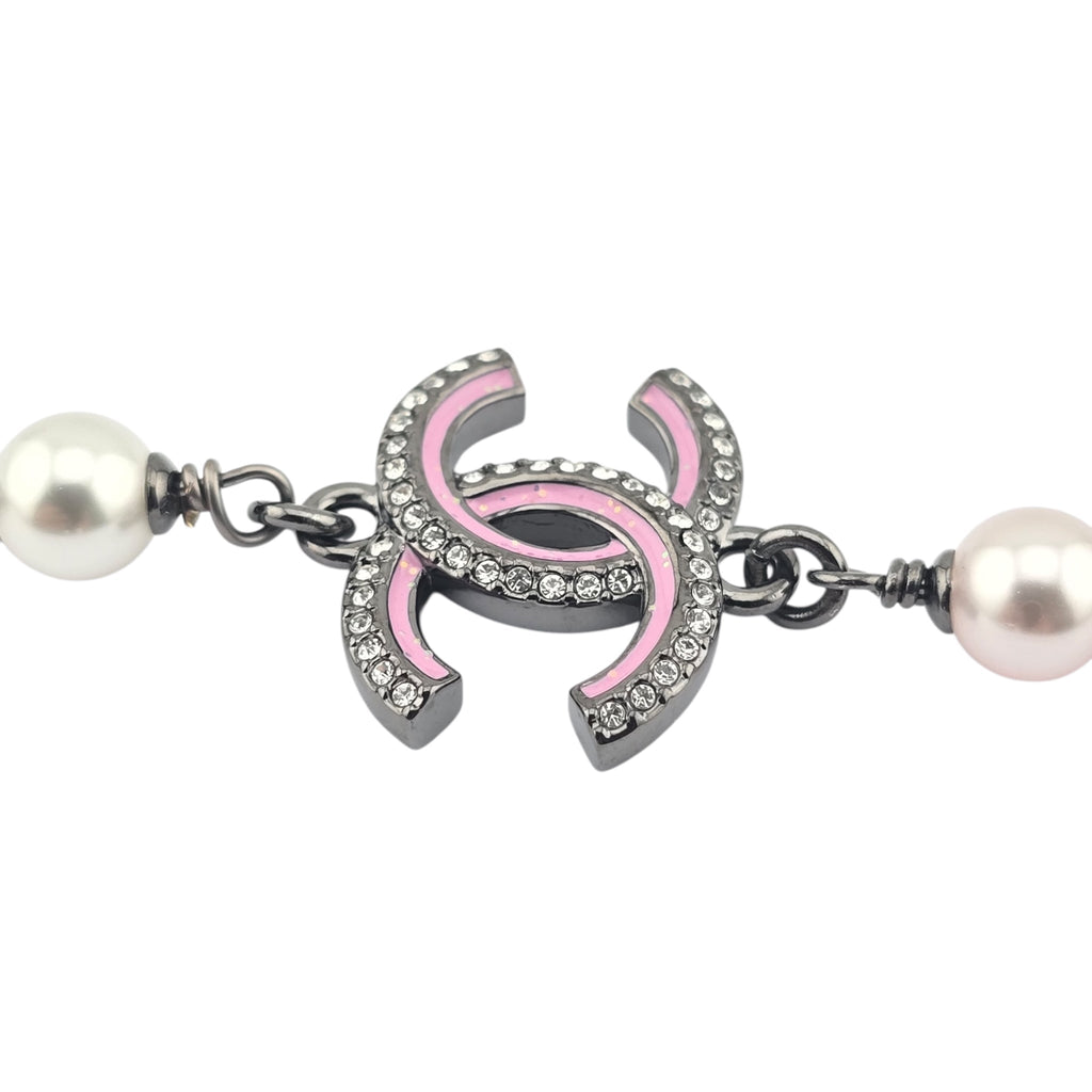 Chanel CC Ruthenium Pink Long Necklace 2025 CHANEL